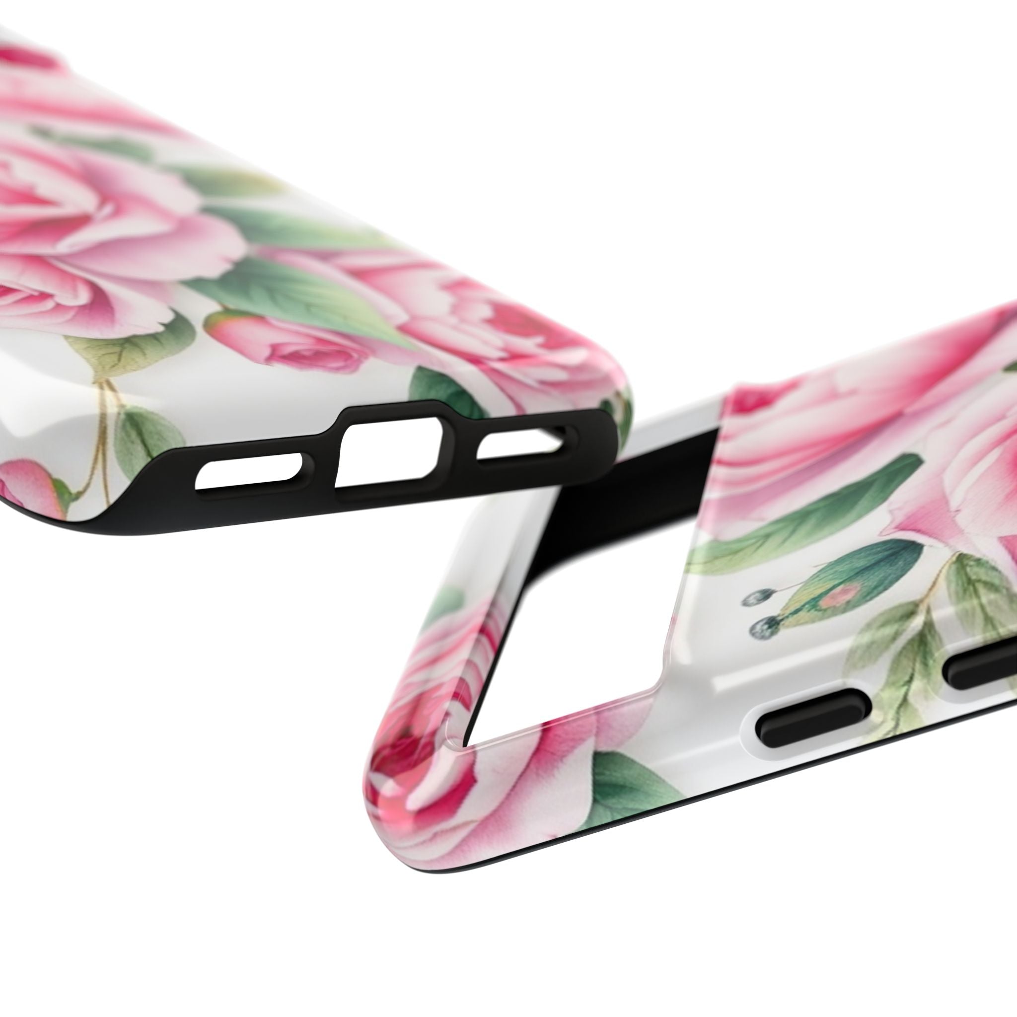 Android OR iPhone Compatible Cases - Pink Flower Design - Unique Tough Cases