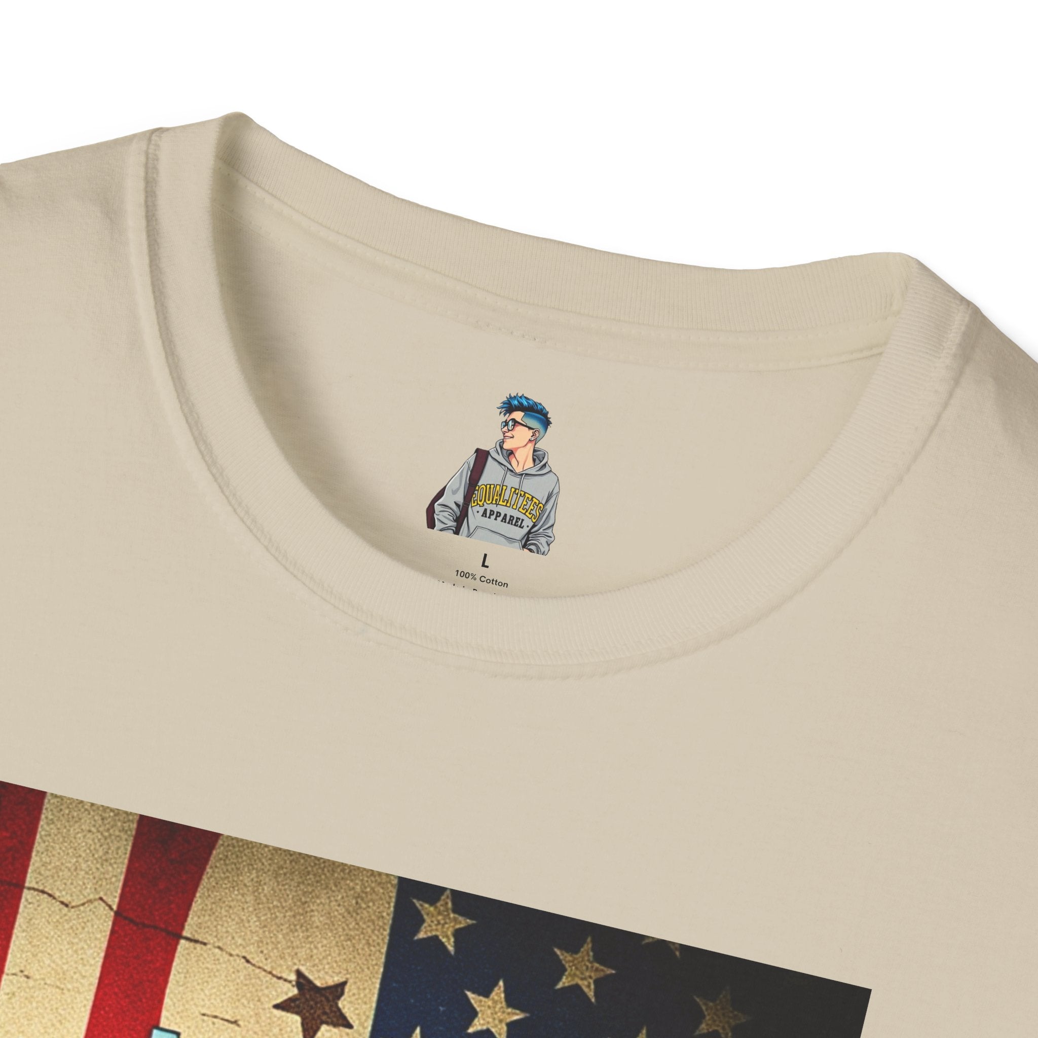 American Patriot Pride Unisex Softstyle T-Shirt, Make America Think Again Political Tee