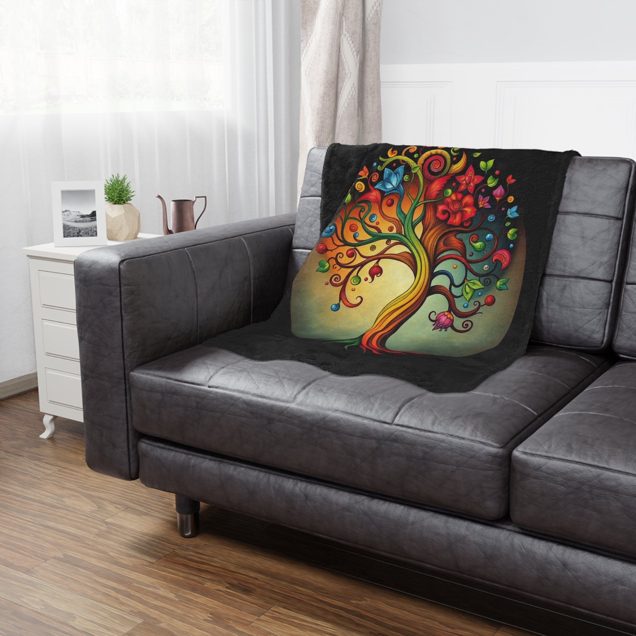 Tree of Diversity Microfiber Blanket