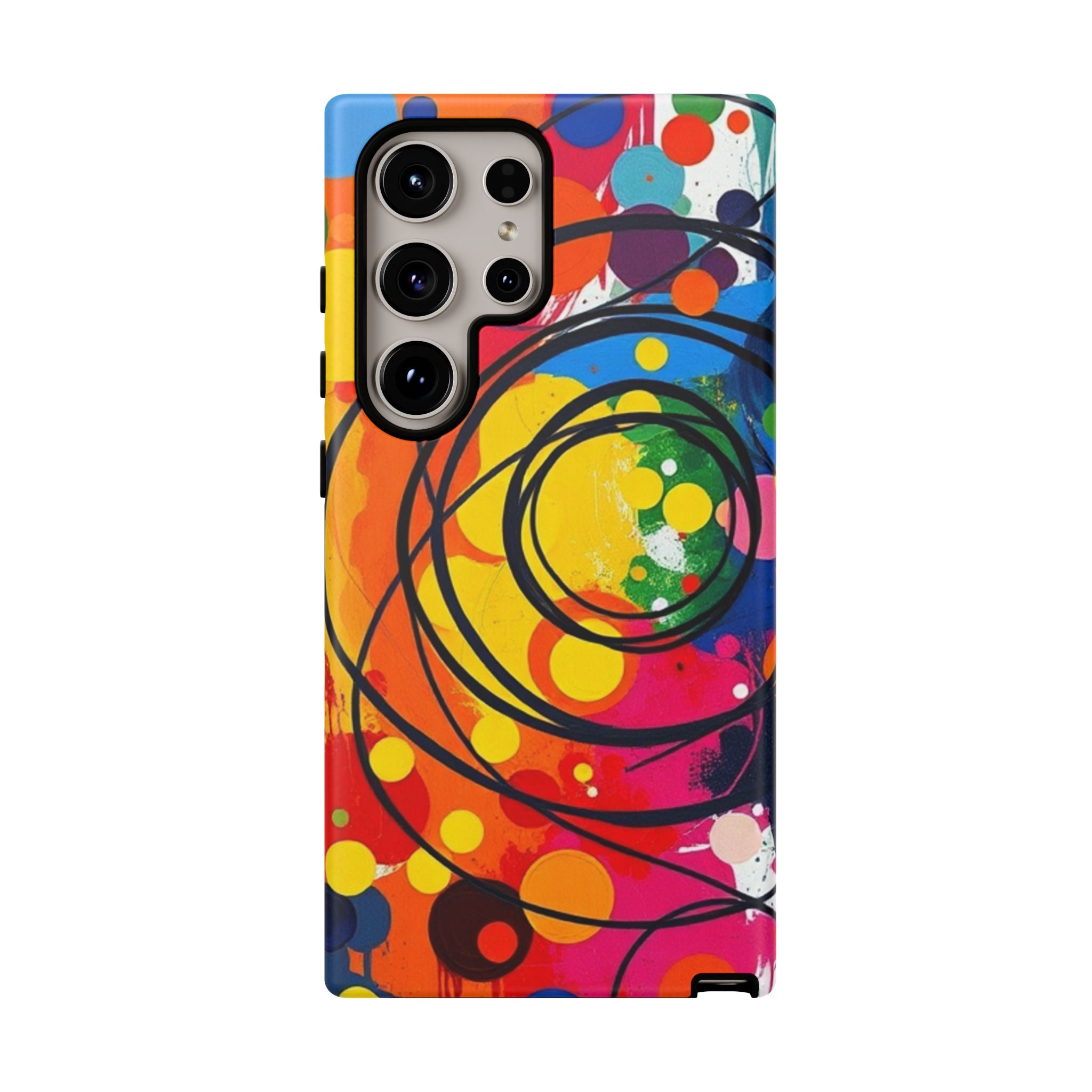 Colorful Abstract Rainbow Swirl Art Tough Case For Android & iPhone