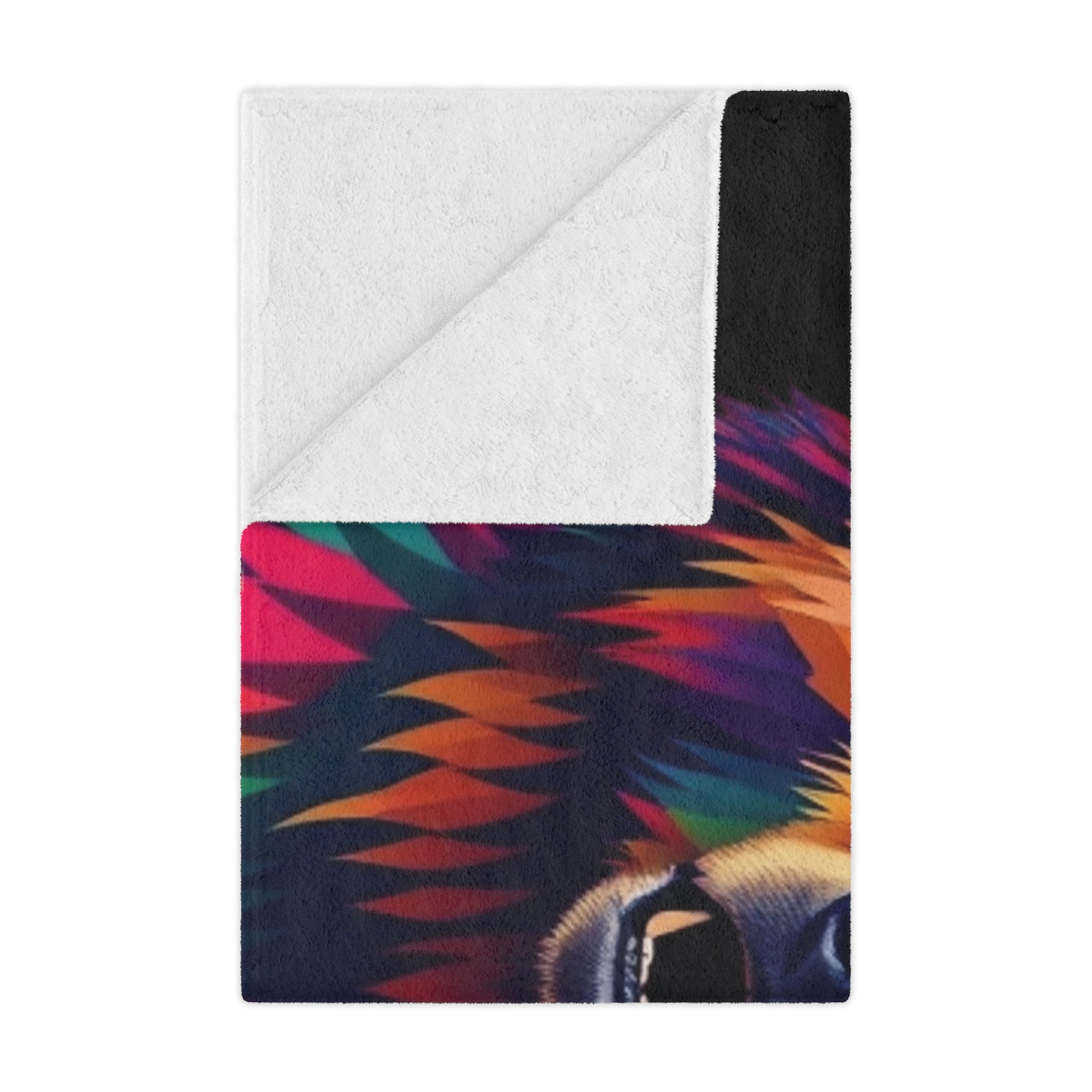 Fractal Bear Microfiber Blanket