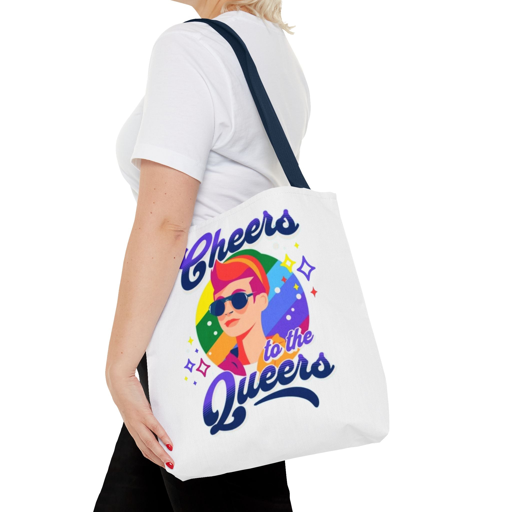 Cheers to the Queers Design LGBTQIA+ themed Tote bag