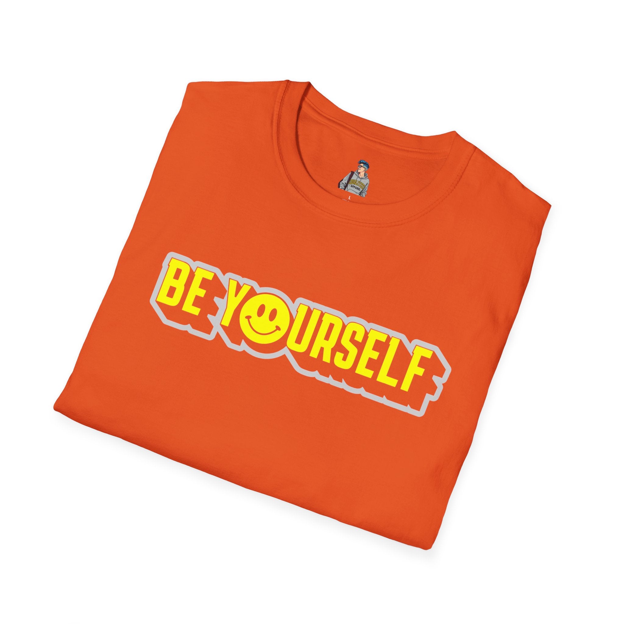 Be Yourself Smiley Unisex Softstyle T-Shirt