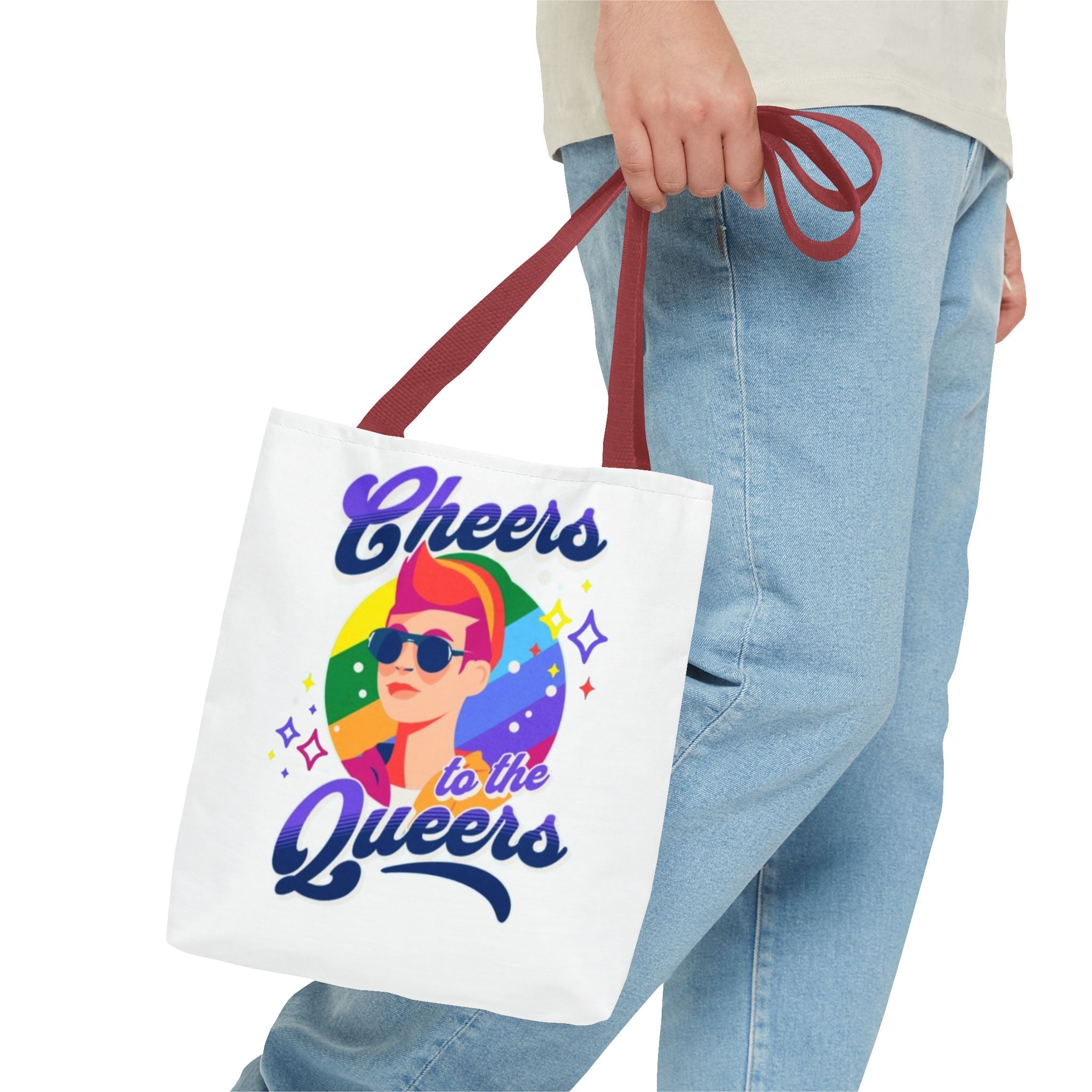 Cheers to the Queers Design LGBTQIA+ themed Tote bag