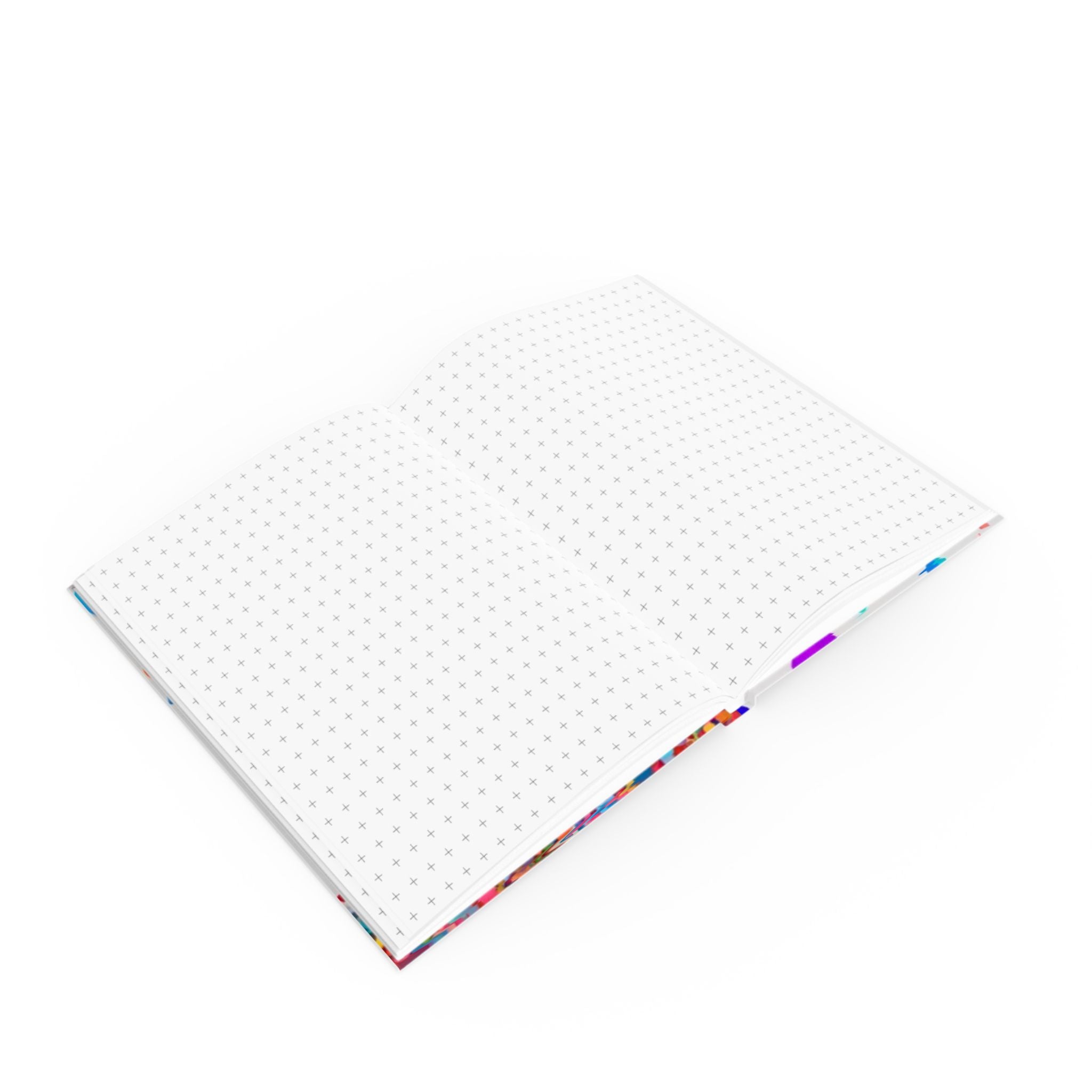 Colorful Heart Confetti Hard Backed Journal - Perfect for Gifts, Journaling, and Celebrations