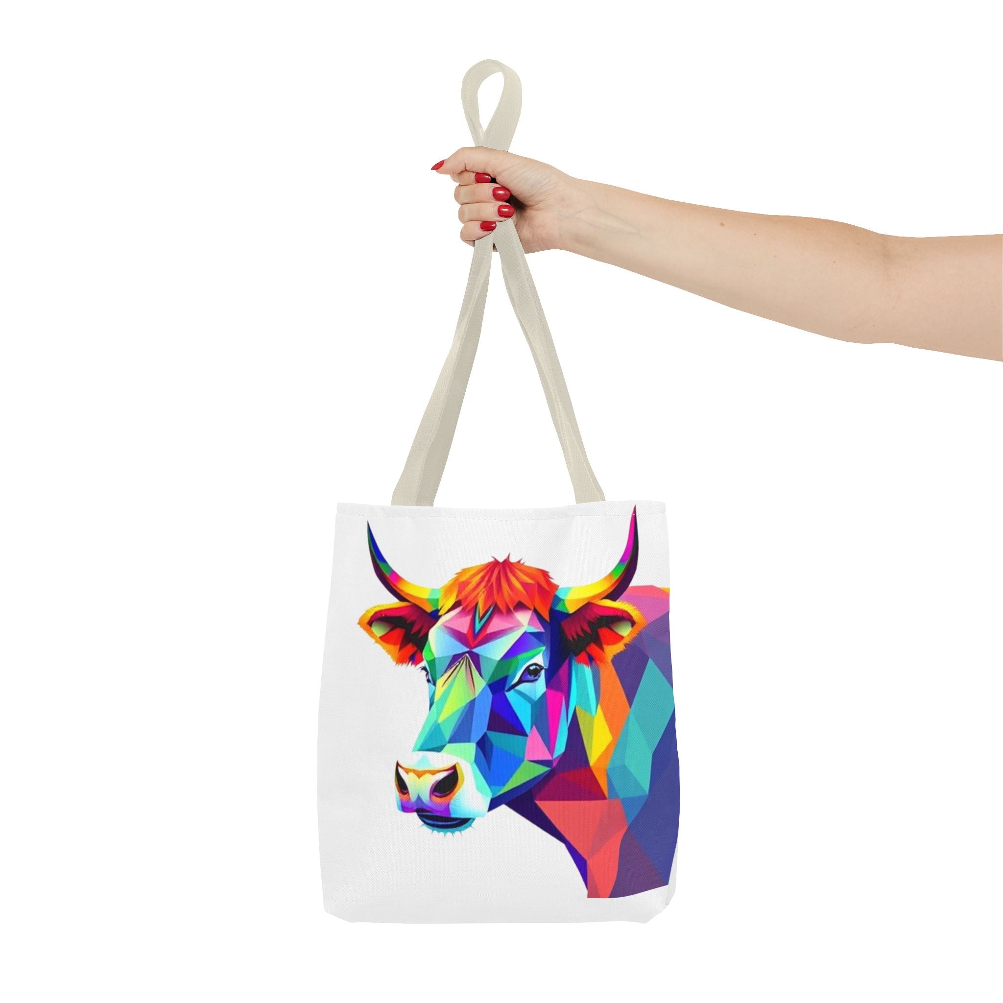 Colorful Cow Design - Tote Bag