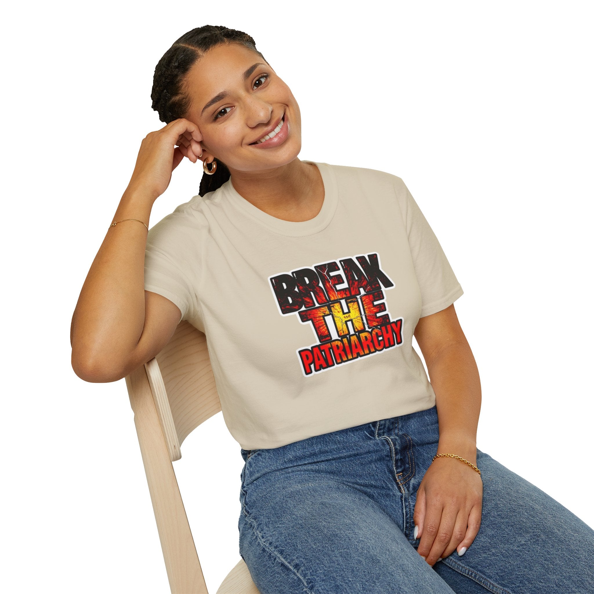 Break the Patriarchy Unisex Softstyle T-Shirt - Empowerment Wear for Social Change