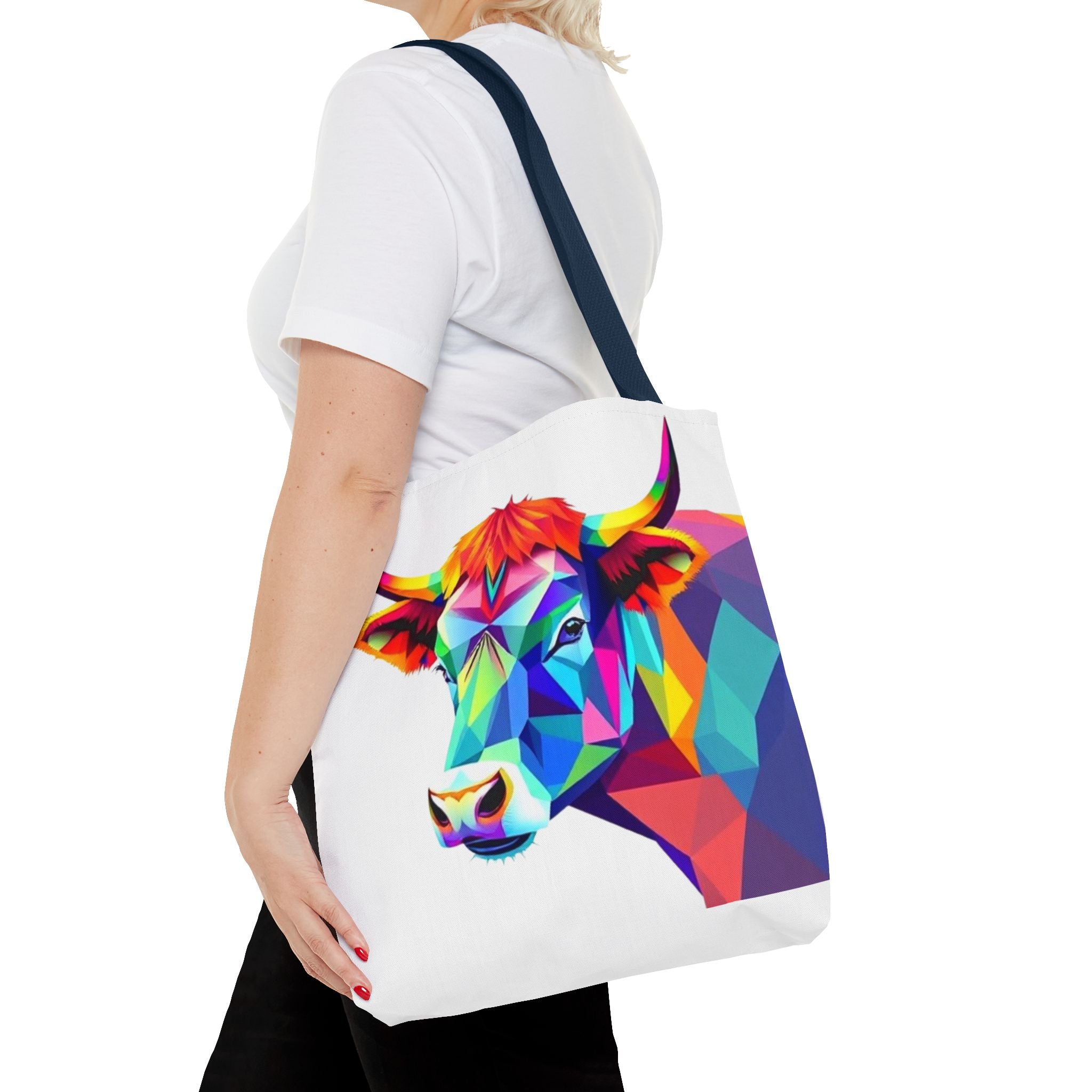 Colorful Cow Design - Tote Bag