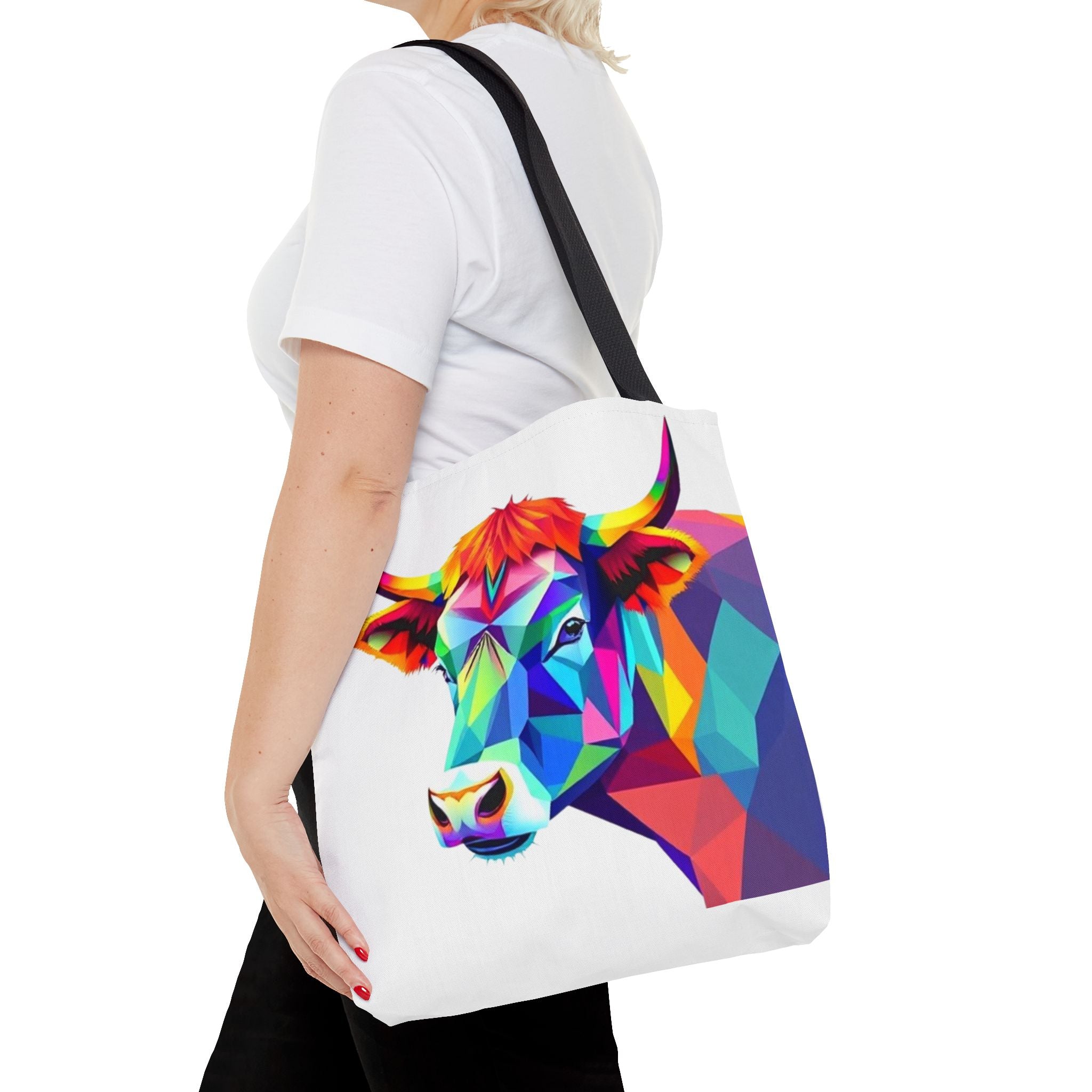 Colorful Cow Design - Tote Bag