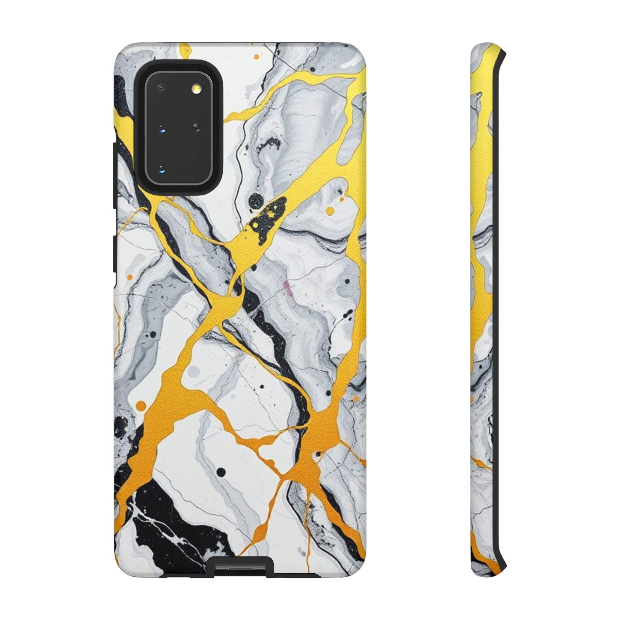 Beautiful Marble and Gold Design Tough Cases For Android & iPhone
