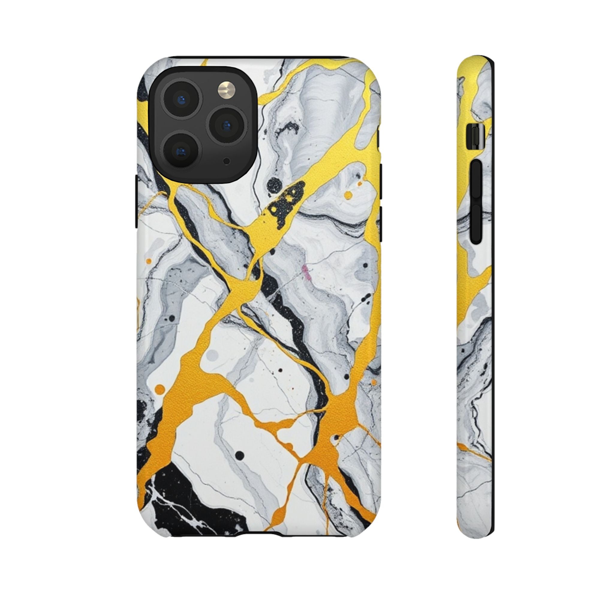 Beautiful Marble and Gold Design Tough Cases For Android & iPhone