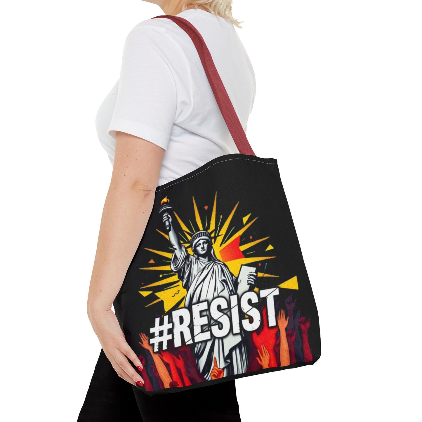 #RESIST With Lady Liberty Tote Bag