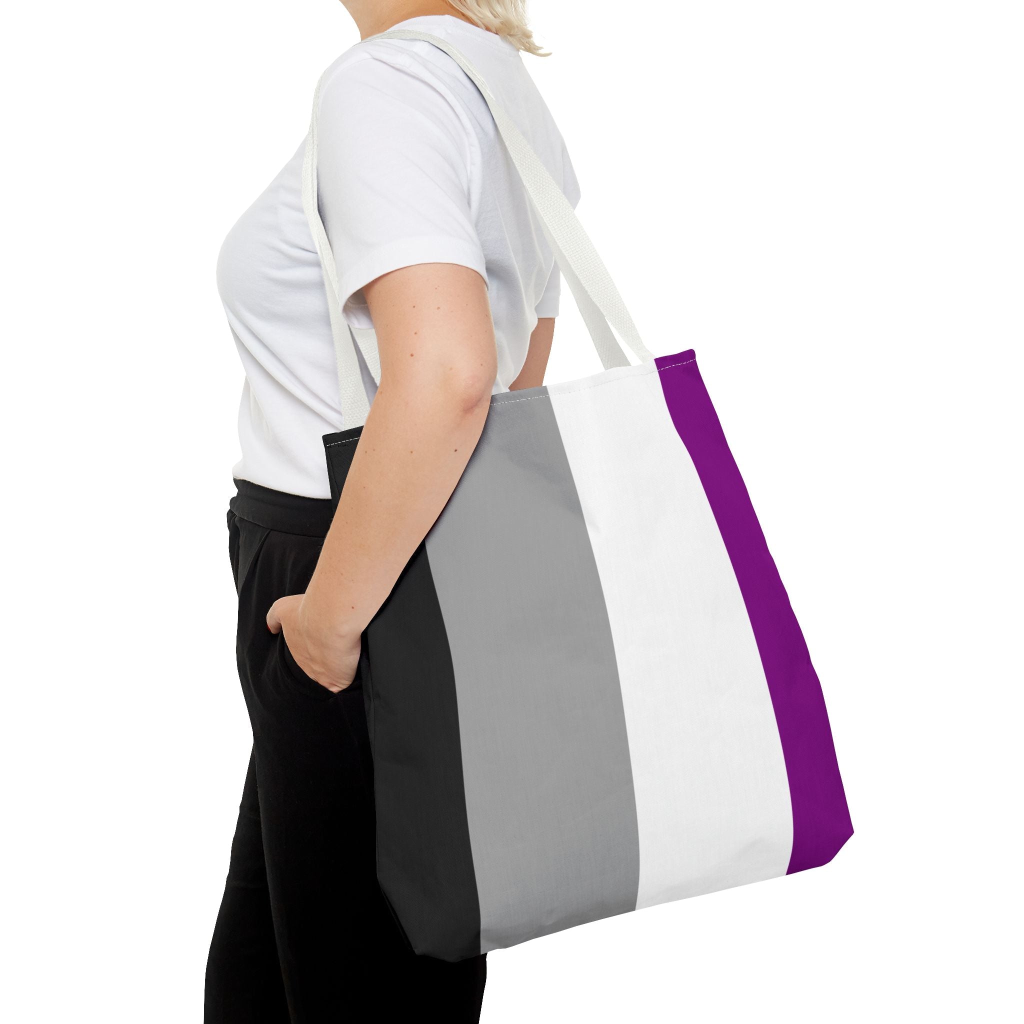 Asexual Pride Flag Tote Bag