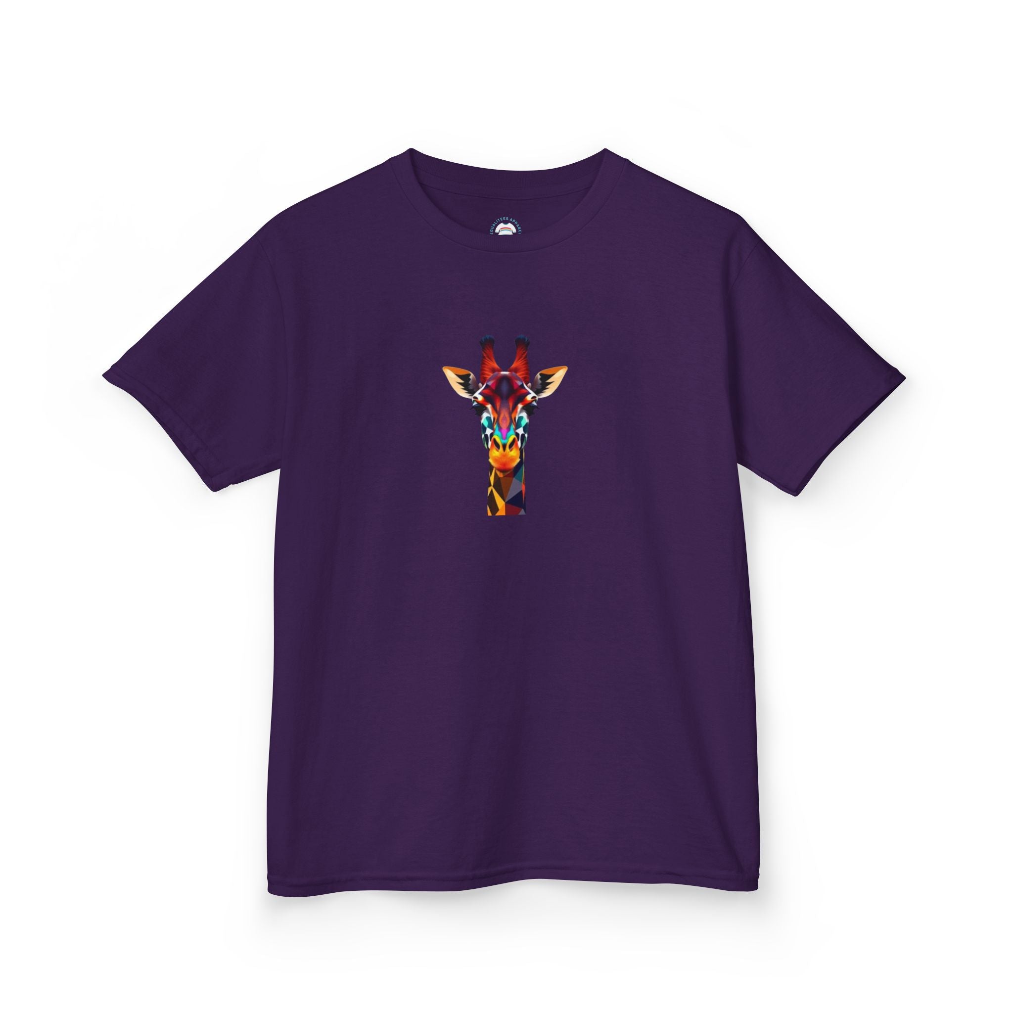 Colorful Fractal Giraffe Kids Heavy Cotton™ Tee