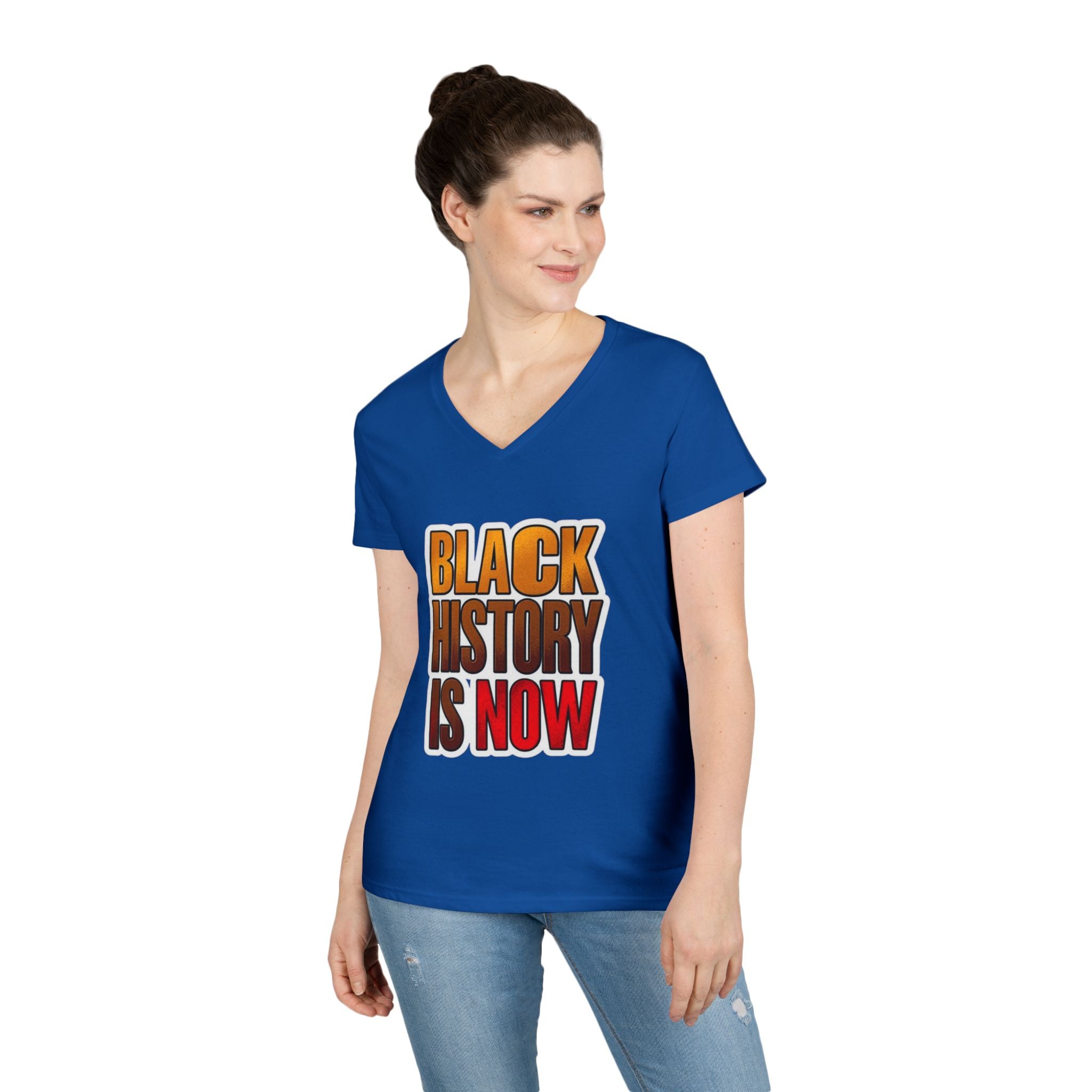 Empowerment V-Neck T-Shirt – Black History Is Now