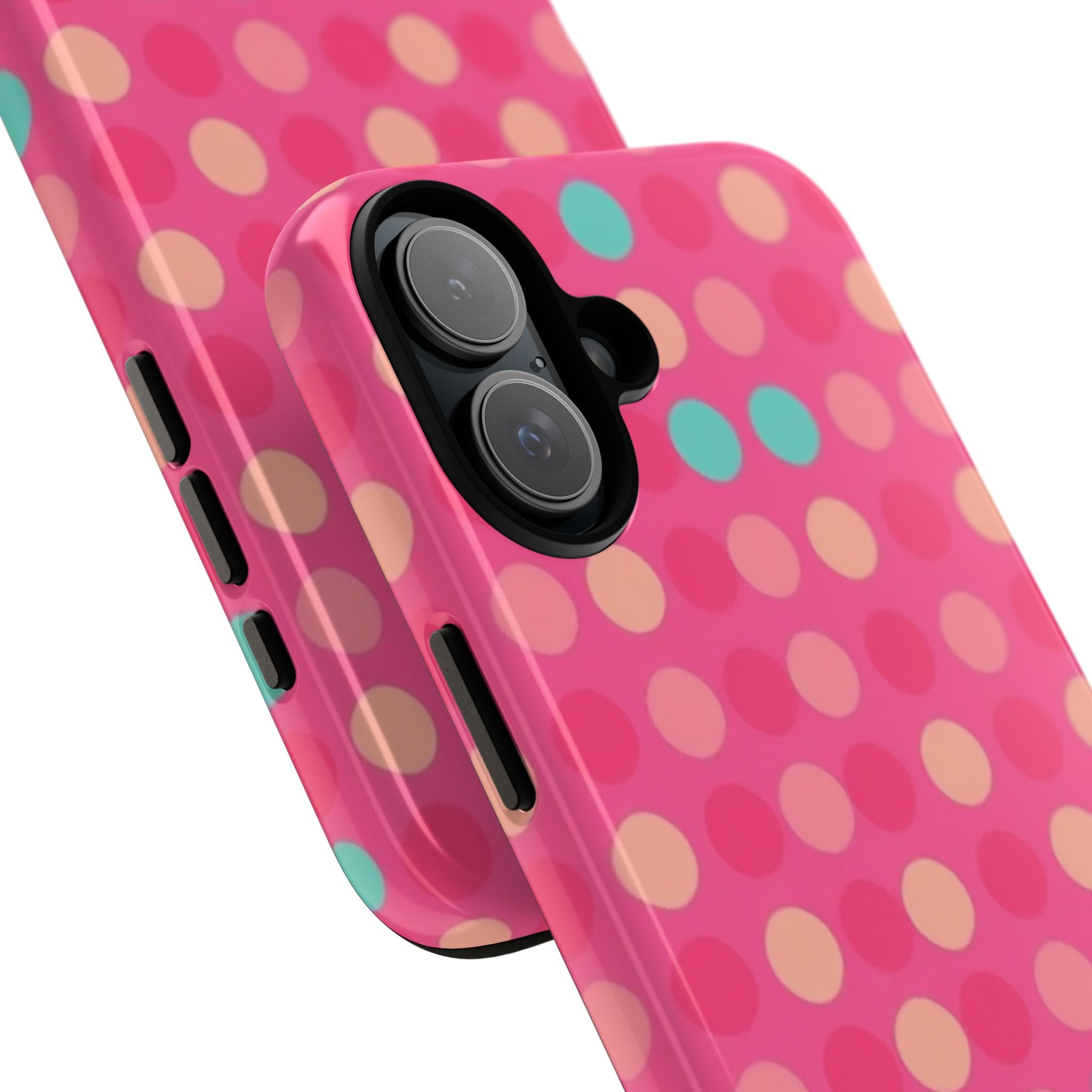 Android OR iPhone Protective Cases - Retro Polka Dots Pattern Tough Case