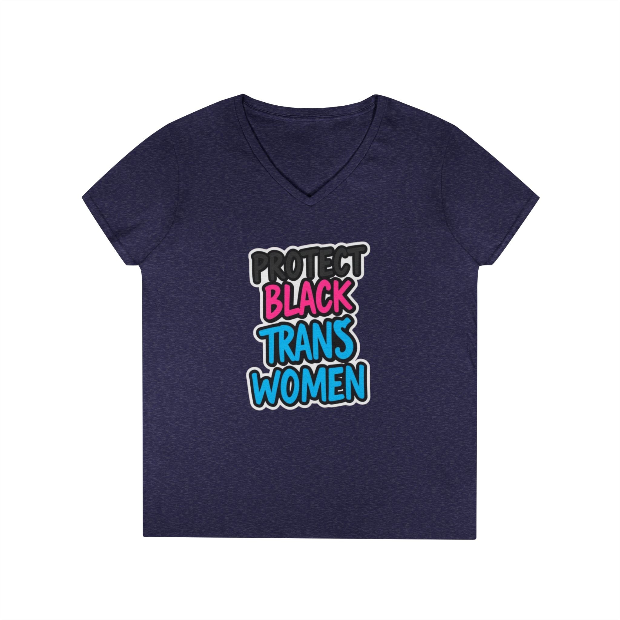 Protect Black Trans Women V-Neck T-Shirt
