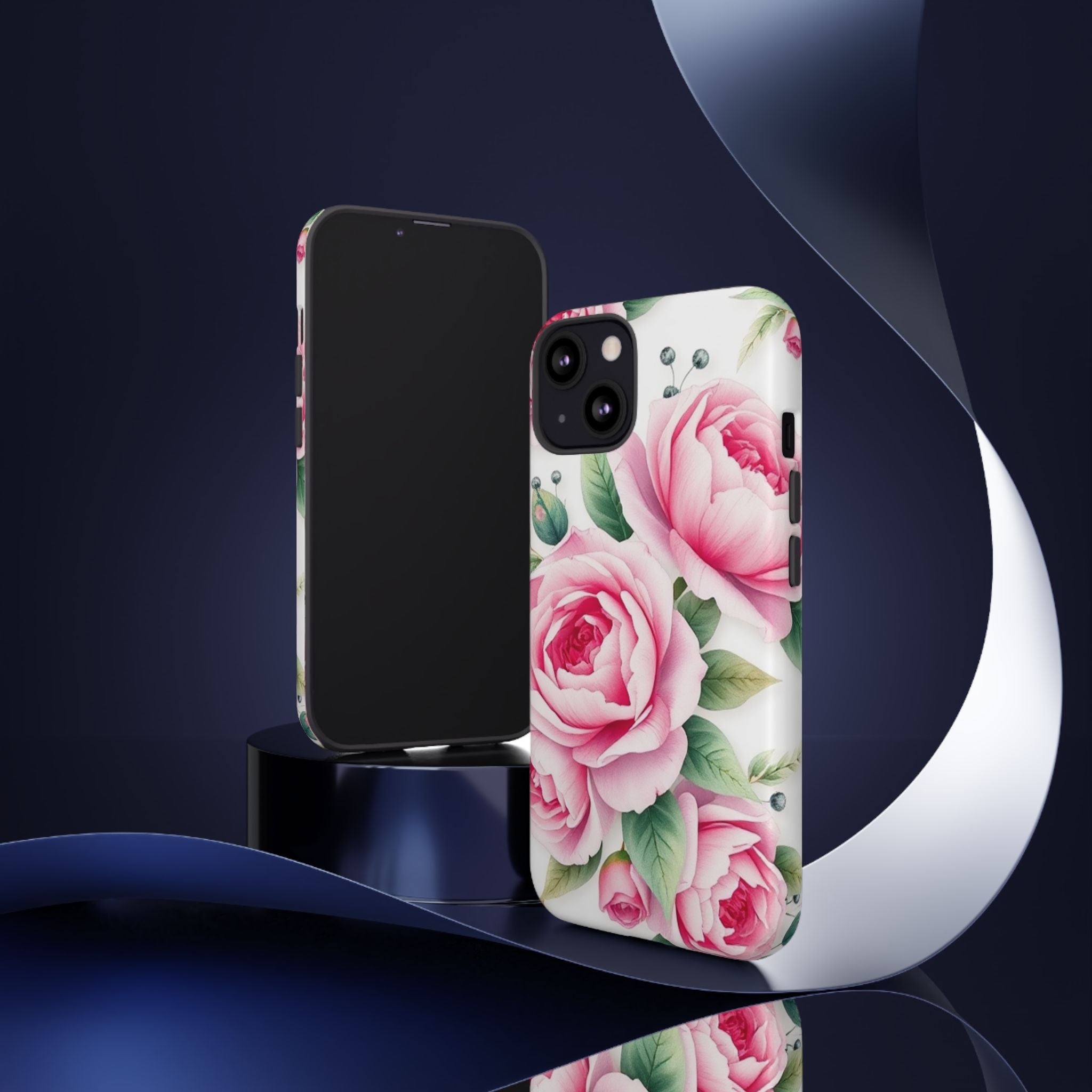 Android OR iPhone Compatible Cases - Pink Flower Design - Unique Tough Cases