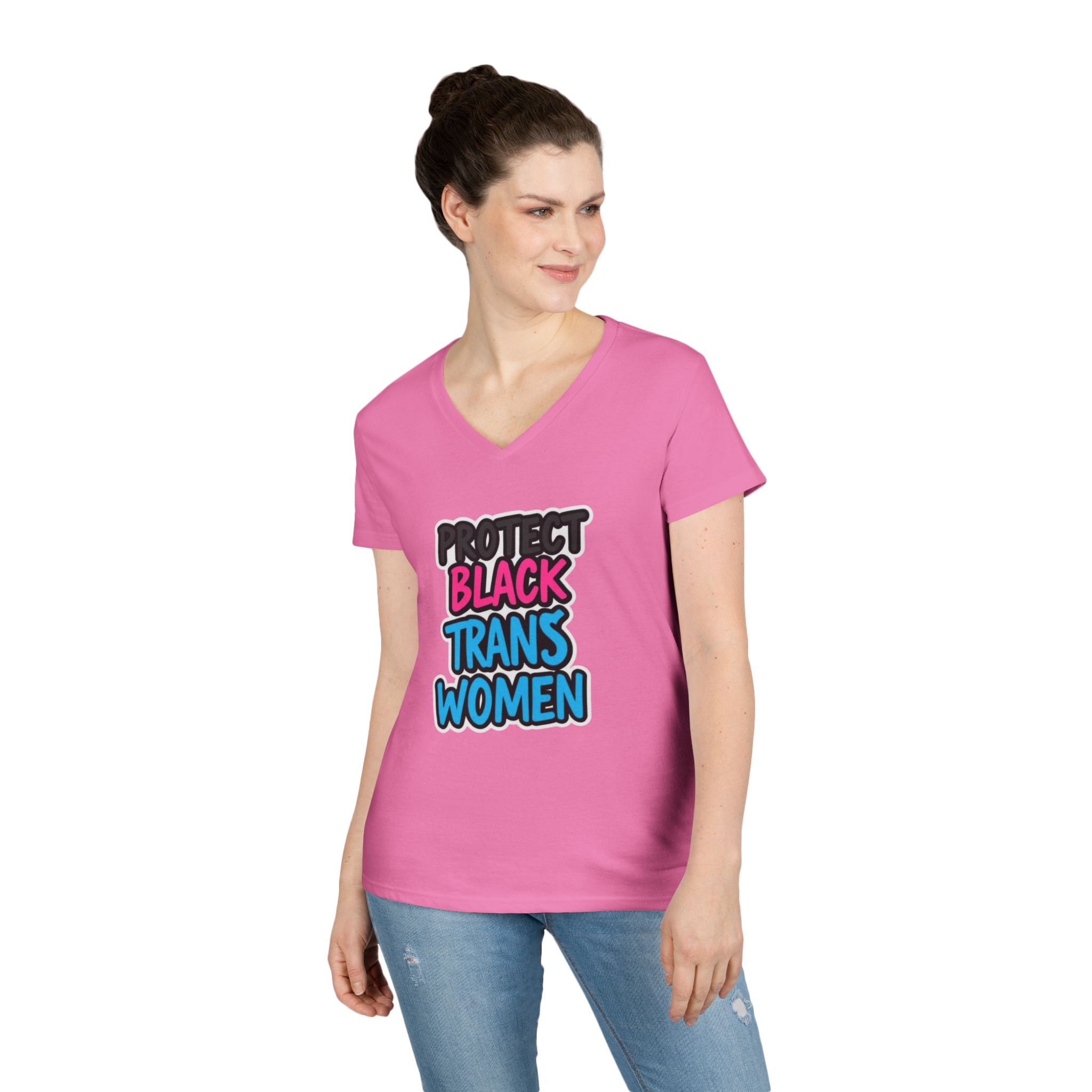 Protect Black Trans Women V-Neck T-Shirt