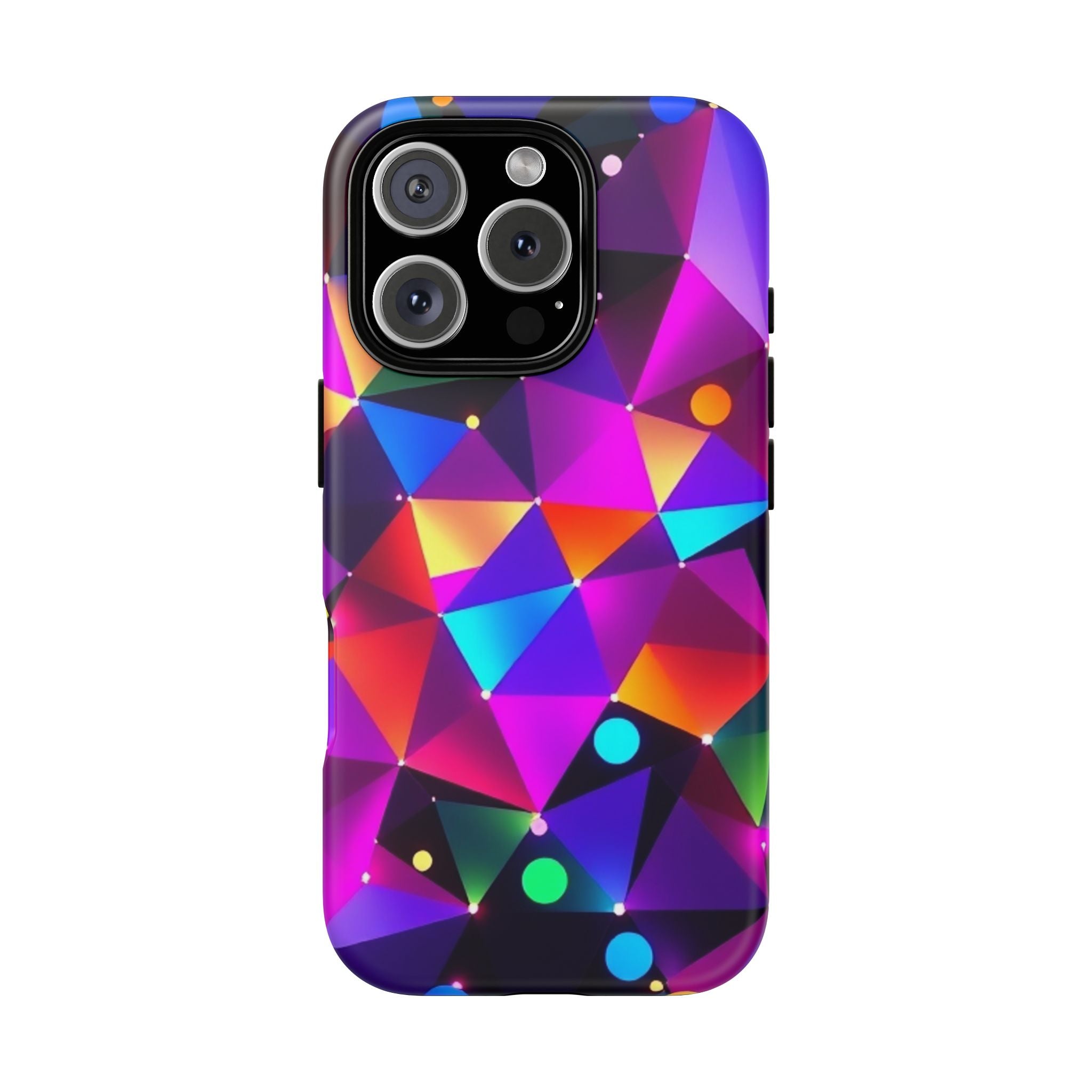 Android OR iPhone Compatible Cases - Colorful Angles Design - Unique Tough Cases