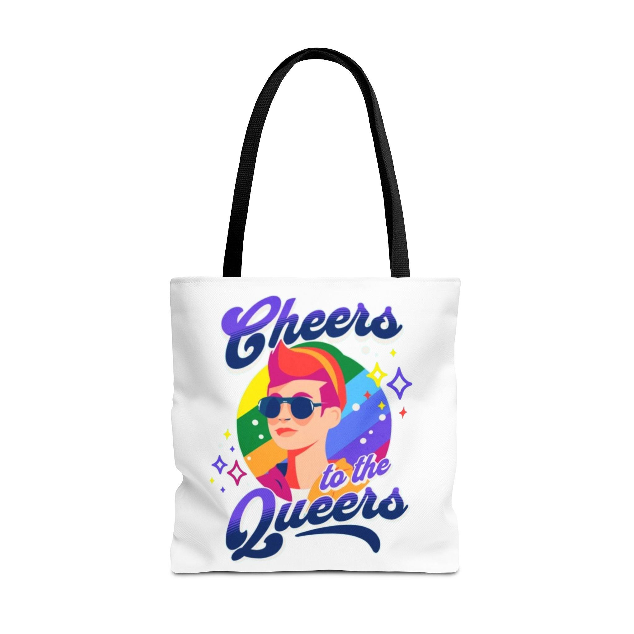 Cheers to the Queers Design LGBTQIA+ themed Tote bag
