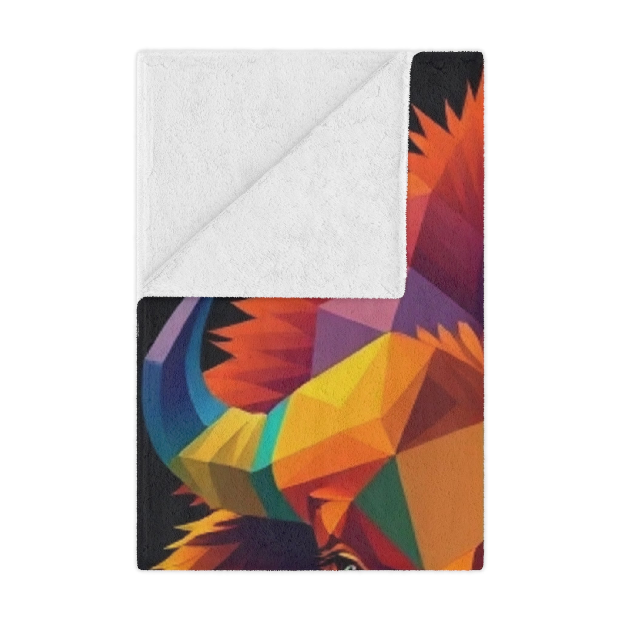 Fractal Bison Microfiber Blanket