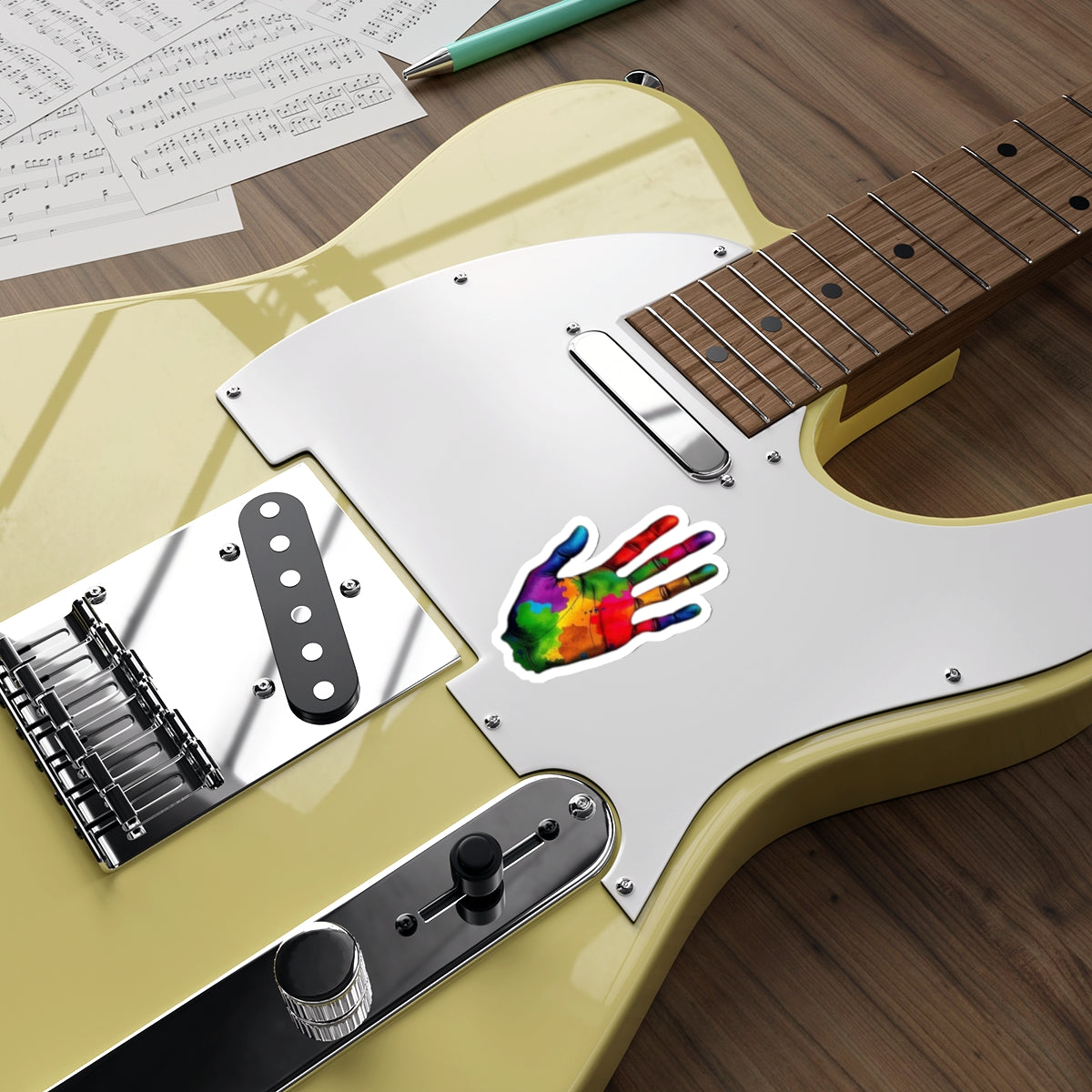 Die-Cut Stickers - Rainbow Handprint