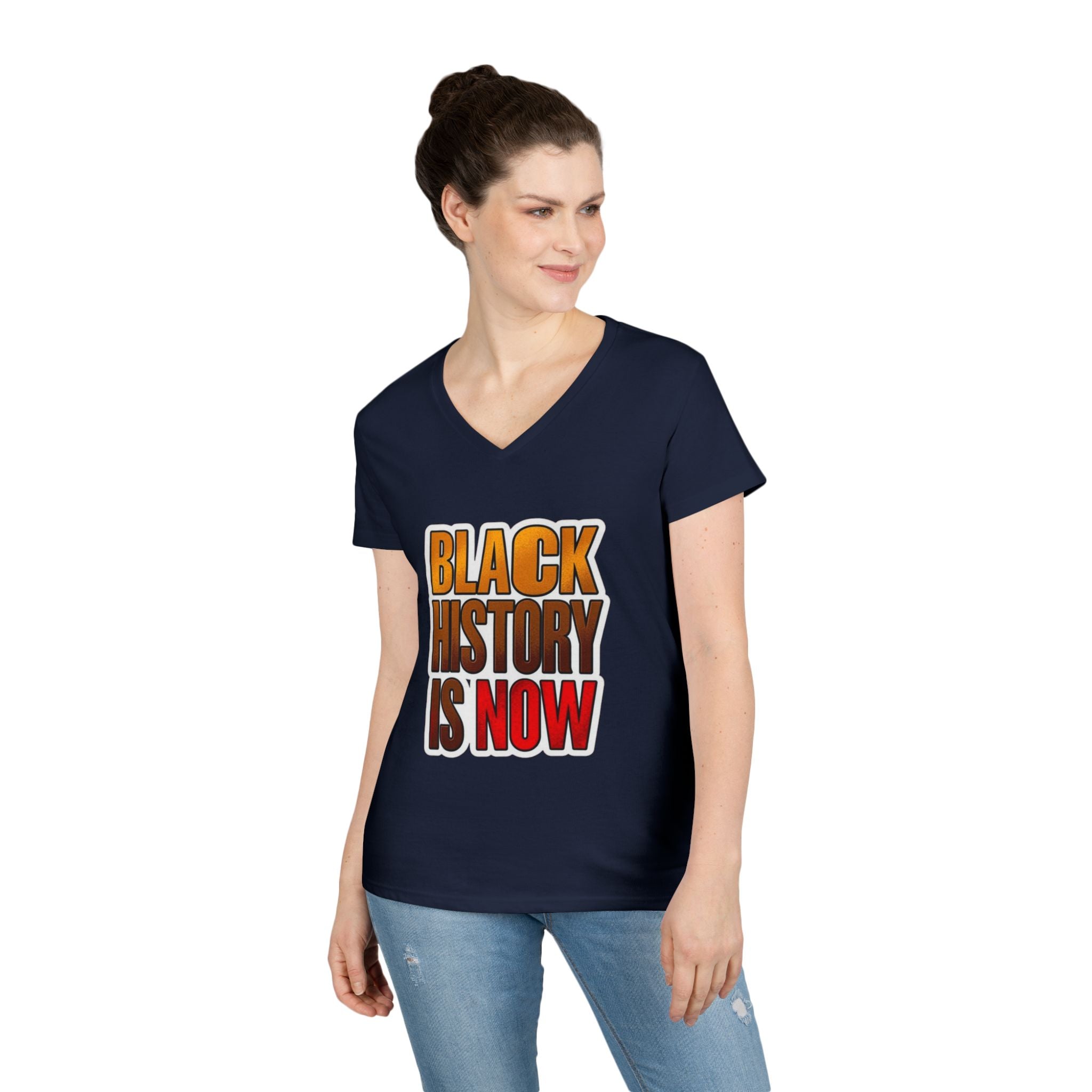 Empowerment V-Neck T-Shirt – Black History Is Now