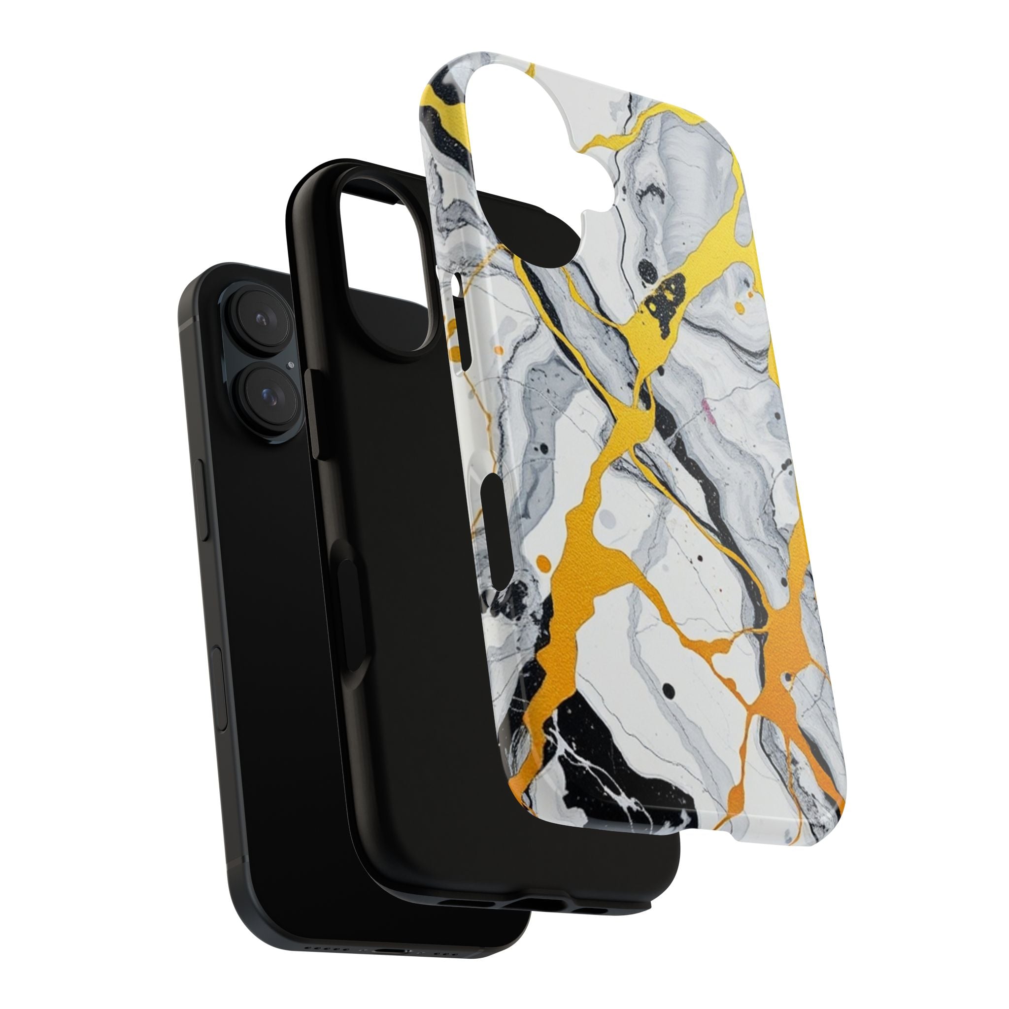 Beautiful Marble and Gold Design Tough Cases For Android & iPhone