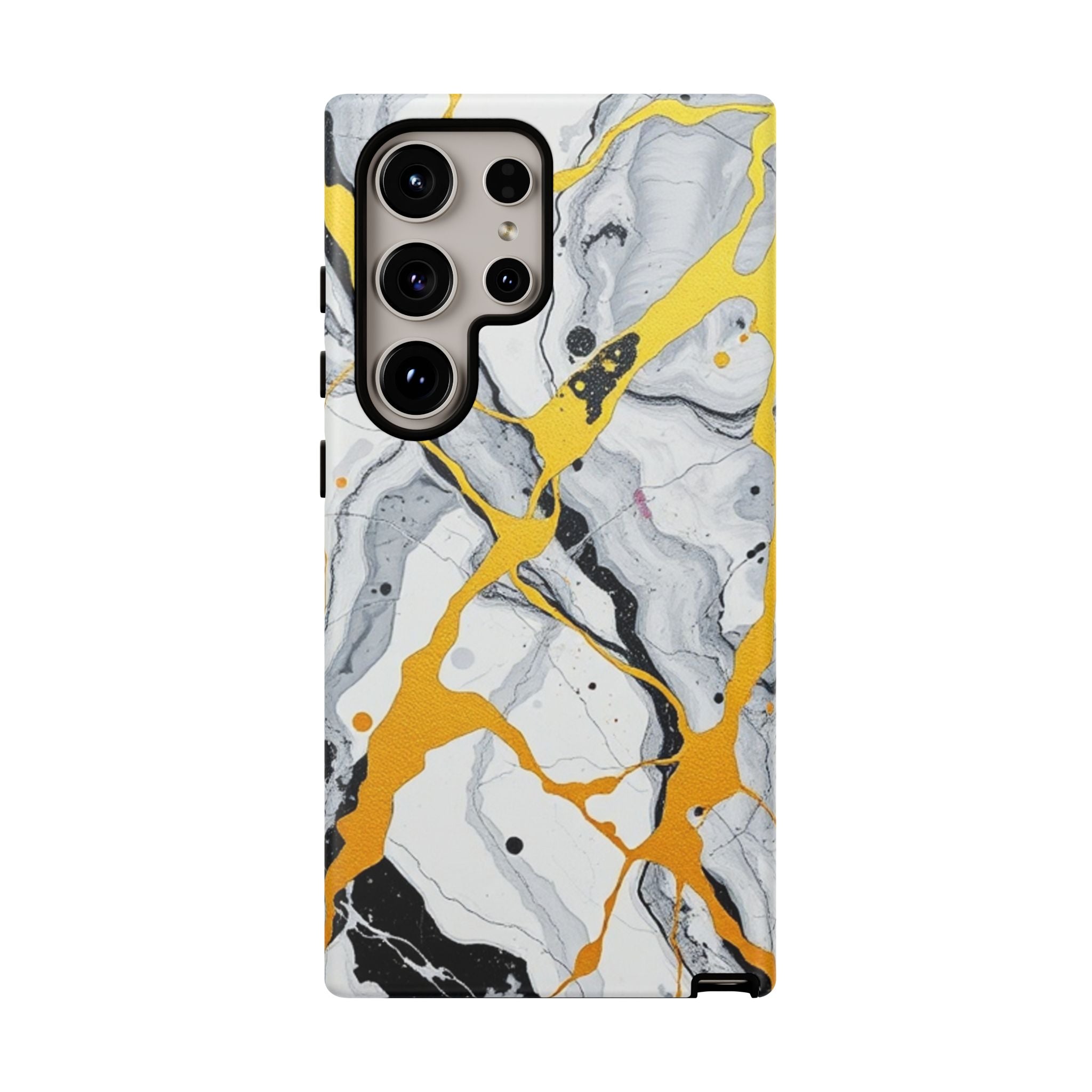 Beautiful Marble and Gold Design Tough Cases For Android & iPhone