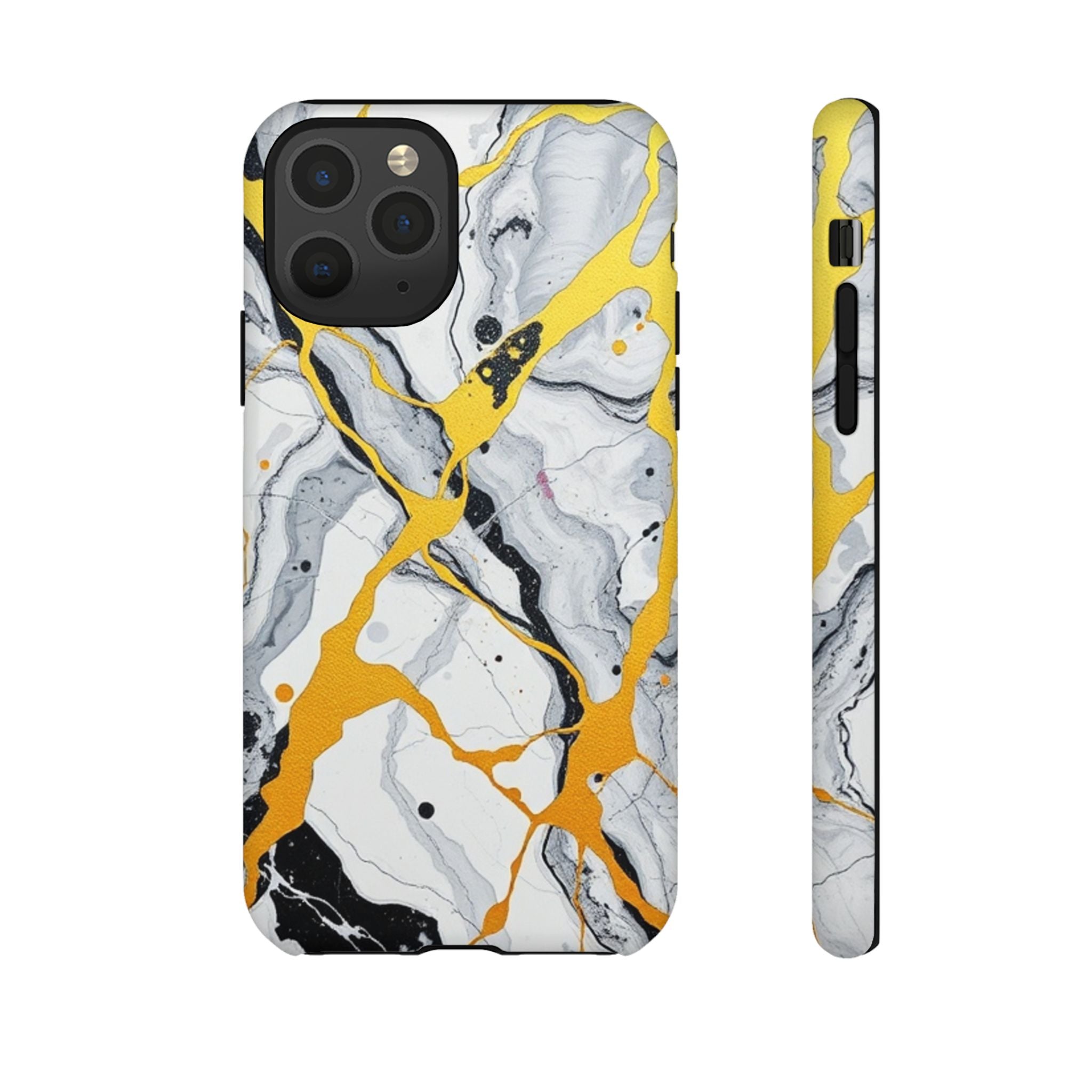 Beautiful Marble and Gold Design Tough Cases For Android & iPhone