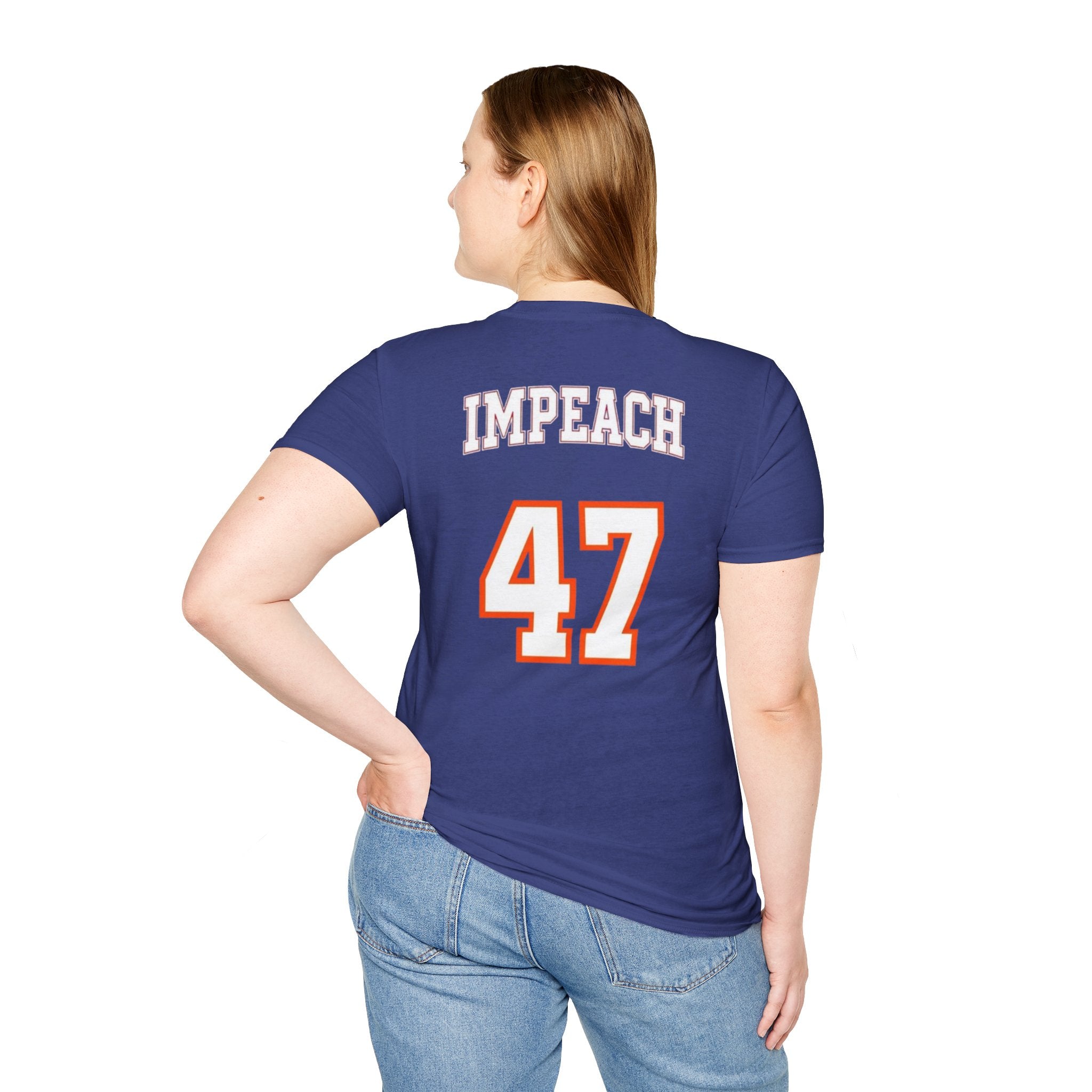 American Patriots Unisex Softstyle T-Shirt - Impeach 47 Graphic Tee