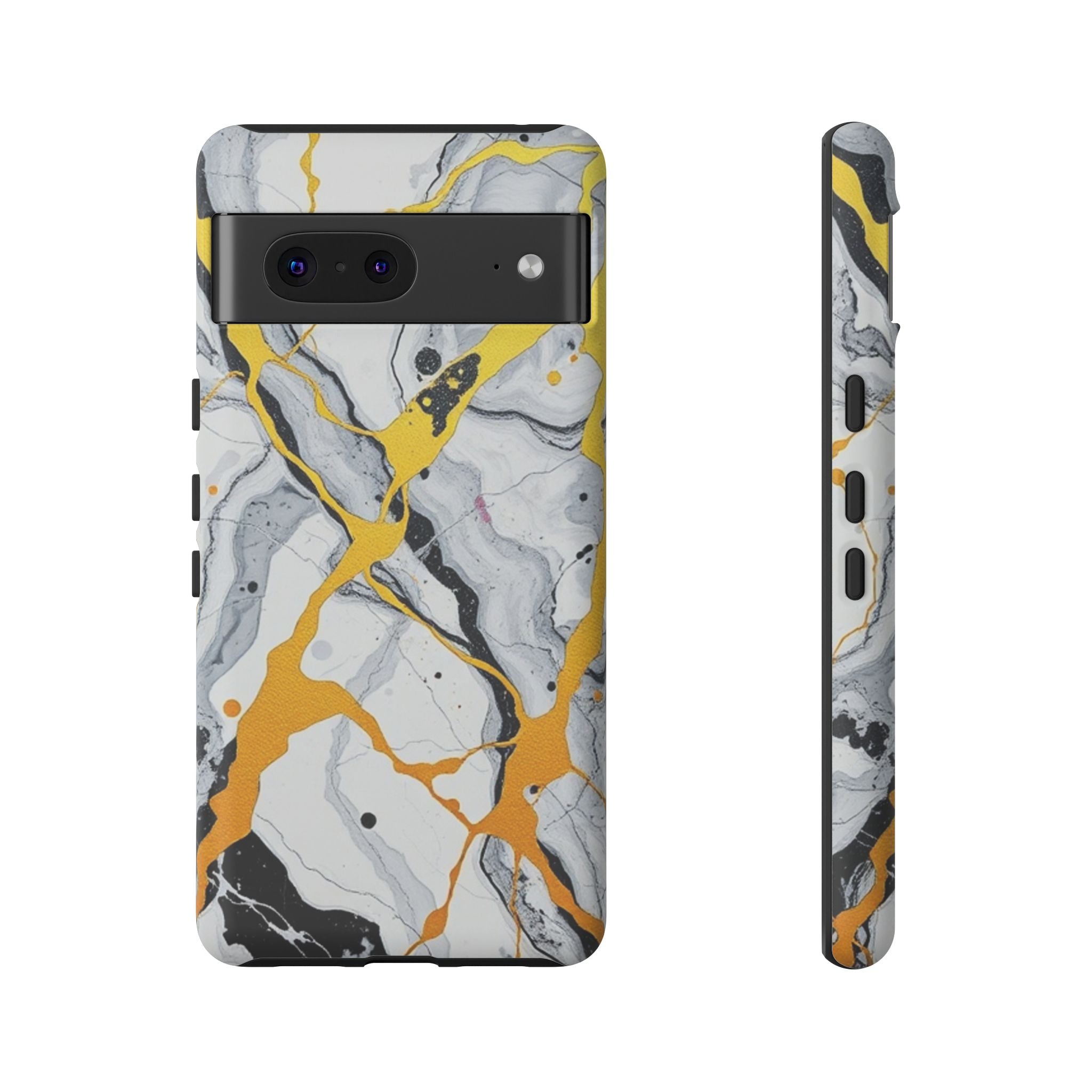 Beautiful Marble and Gold Design Tough Cases For Android & iPhone