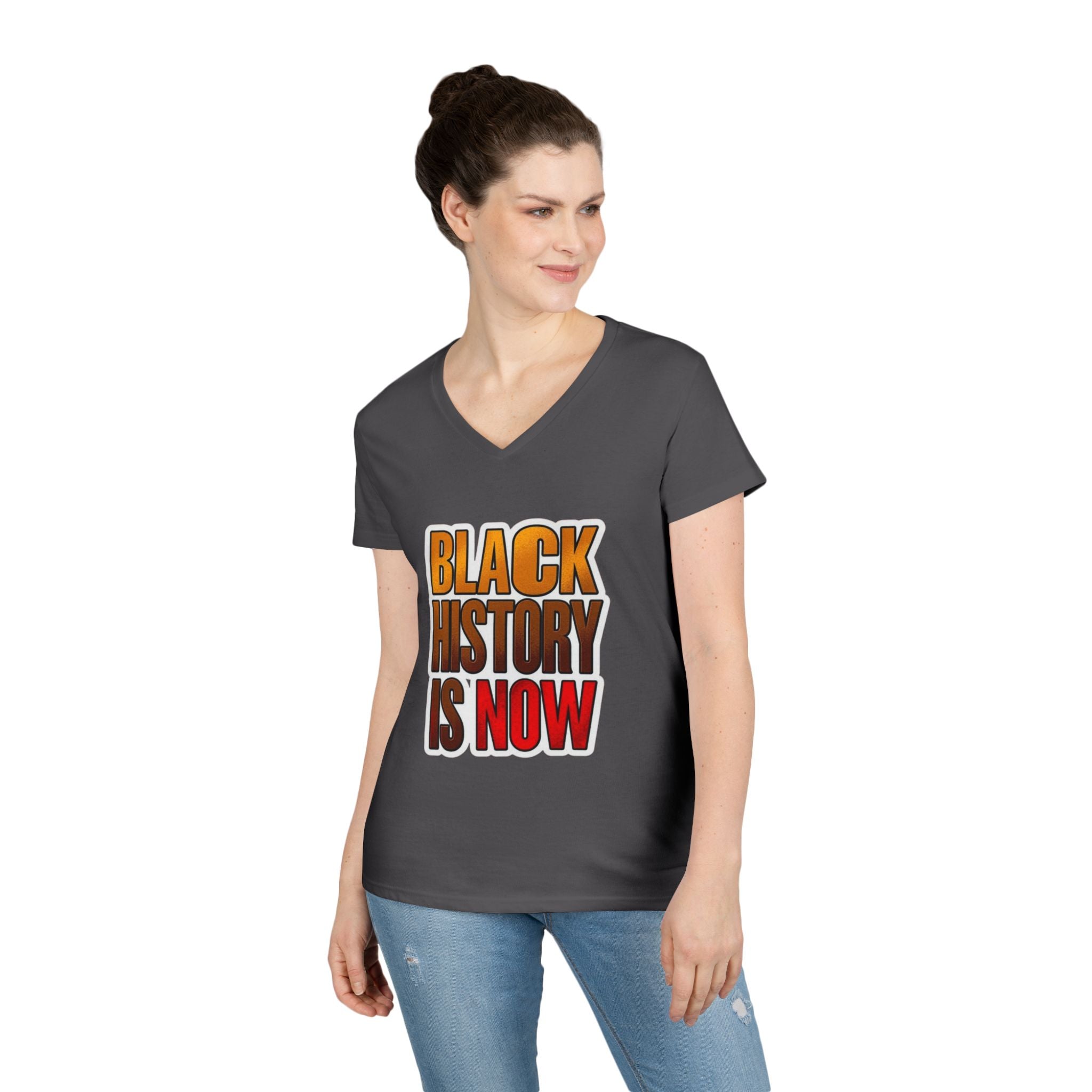 Empowerment V-Neck T-Shirt – Black History Is Now