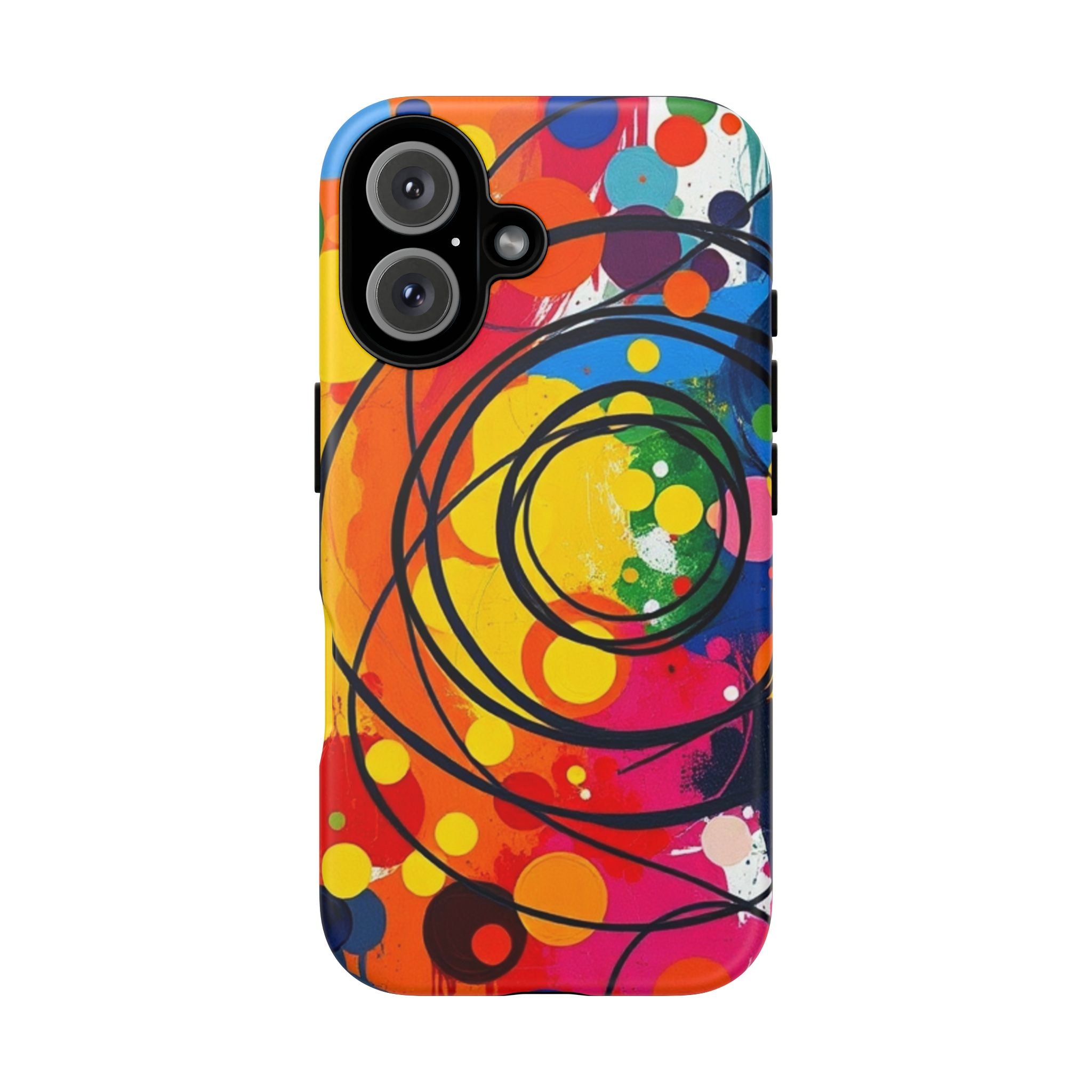 Colorful Abstract Rainbow Swirl Art Tough Case For Android & iPhone
