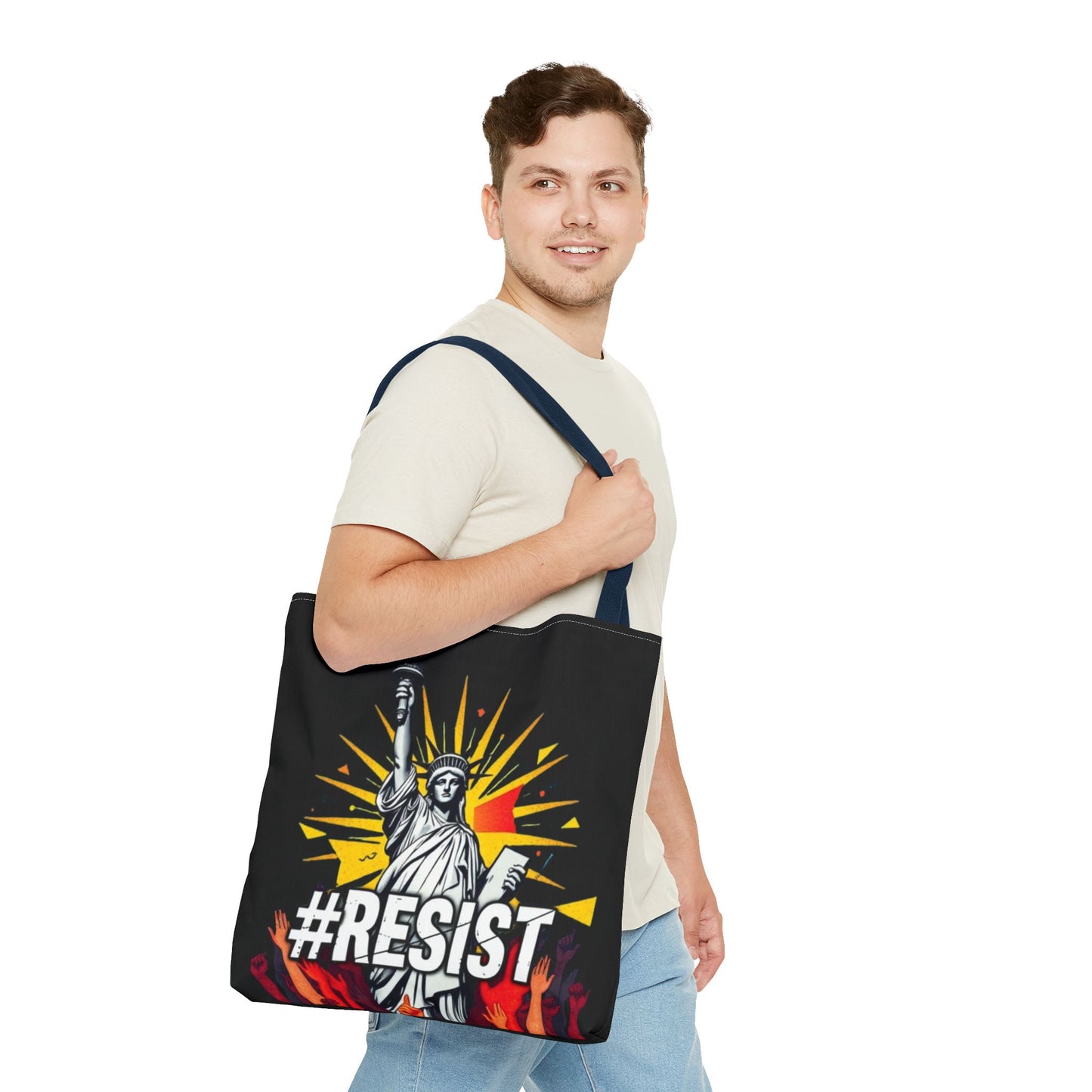 #RESIST With Lady Liberty Tote Bag