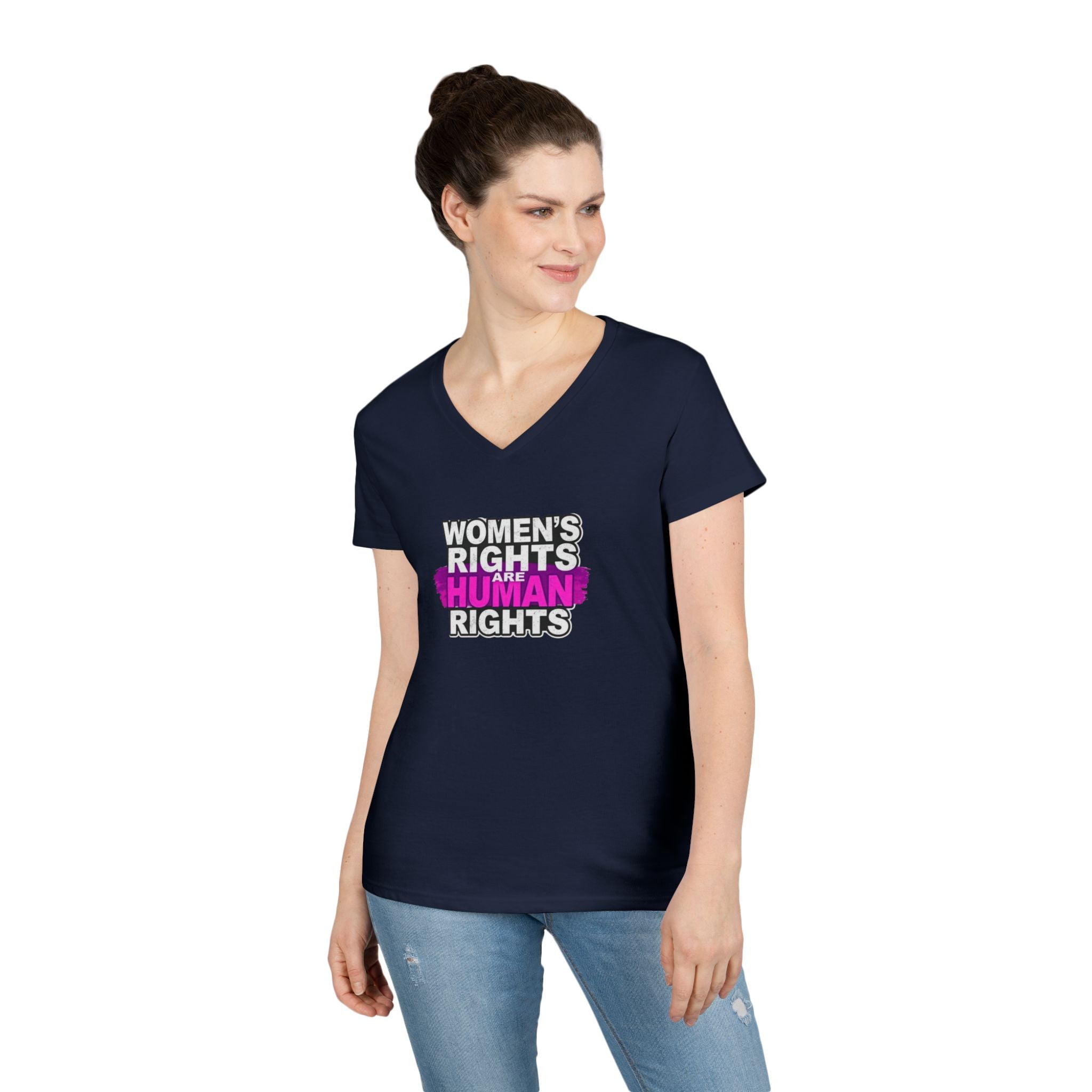 Women's Rights Protest V-Neck T-Shirt