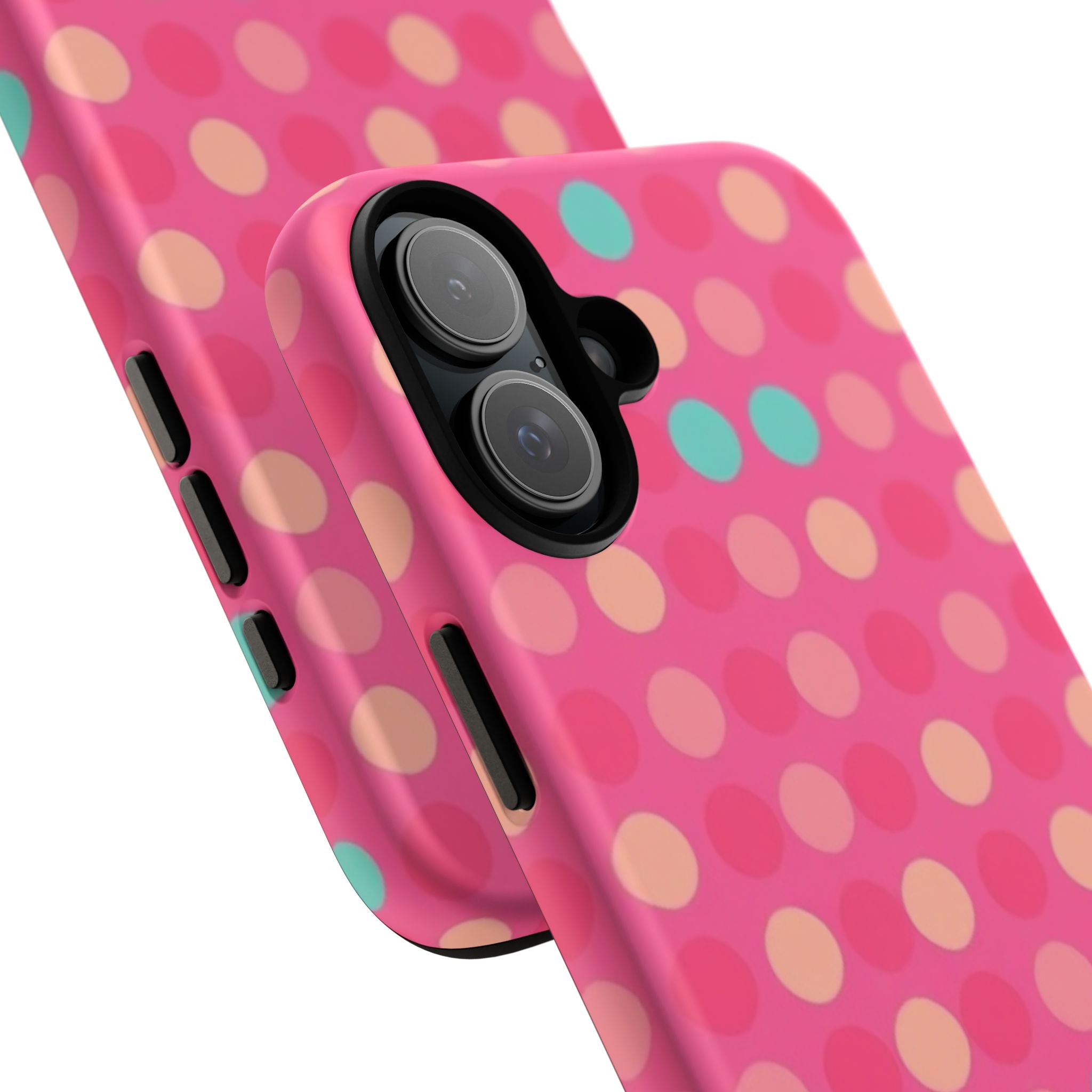 Android OR iPhone Protective Cases - Retro Polka Dots Pattern Tough Case