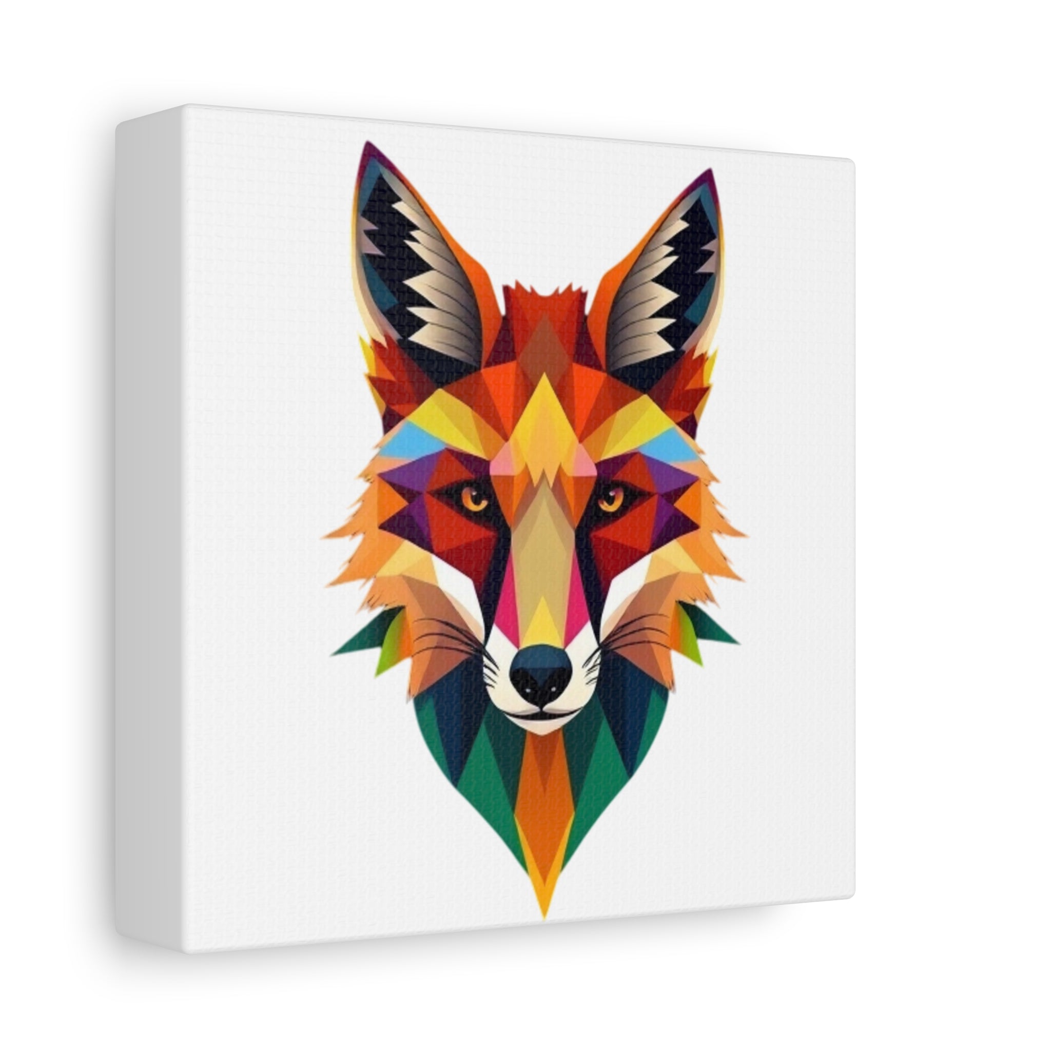 Colorful Fox Canvas Wall Art - Polished Modern Home Décor
