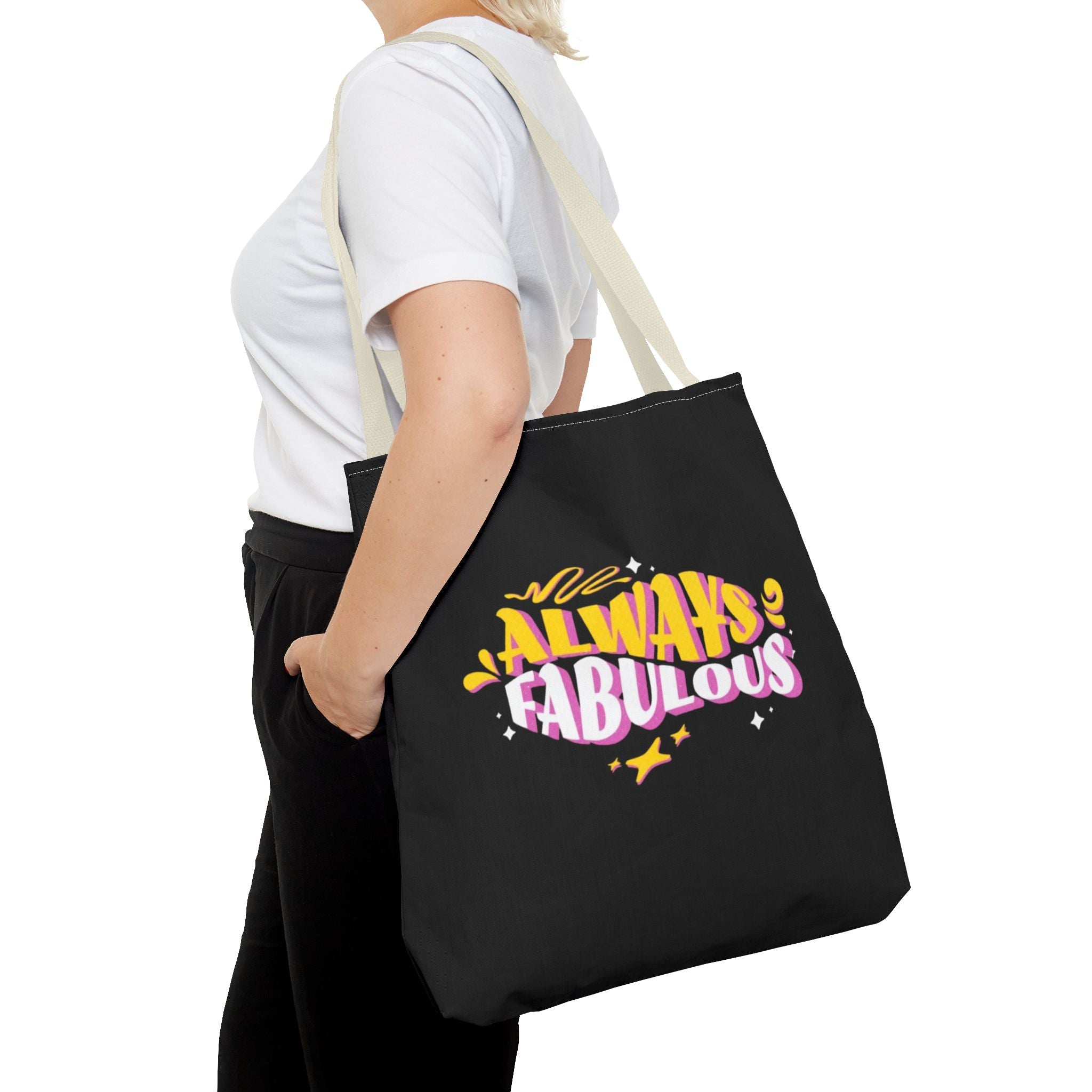 Always Fabulous Text Design tote bag