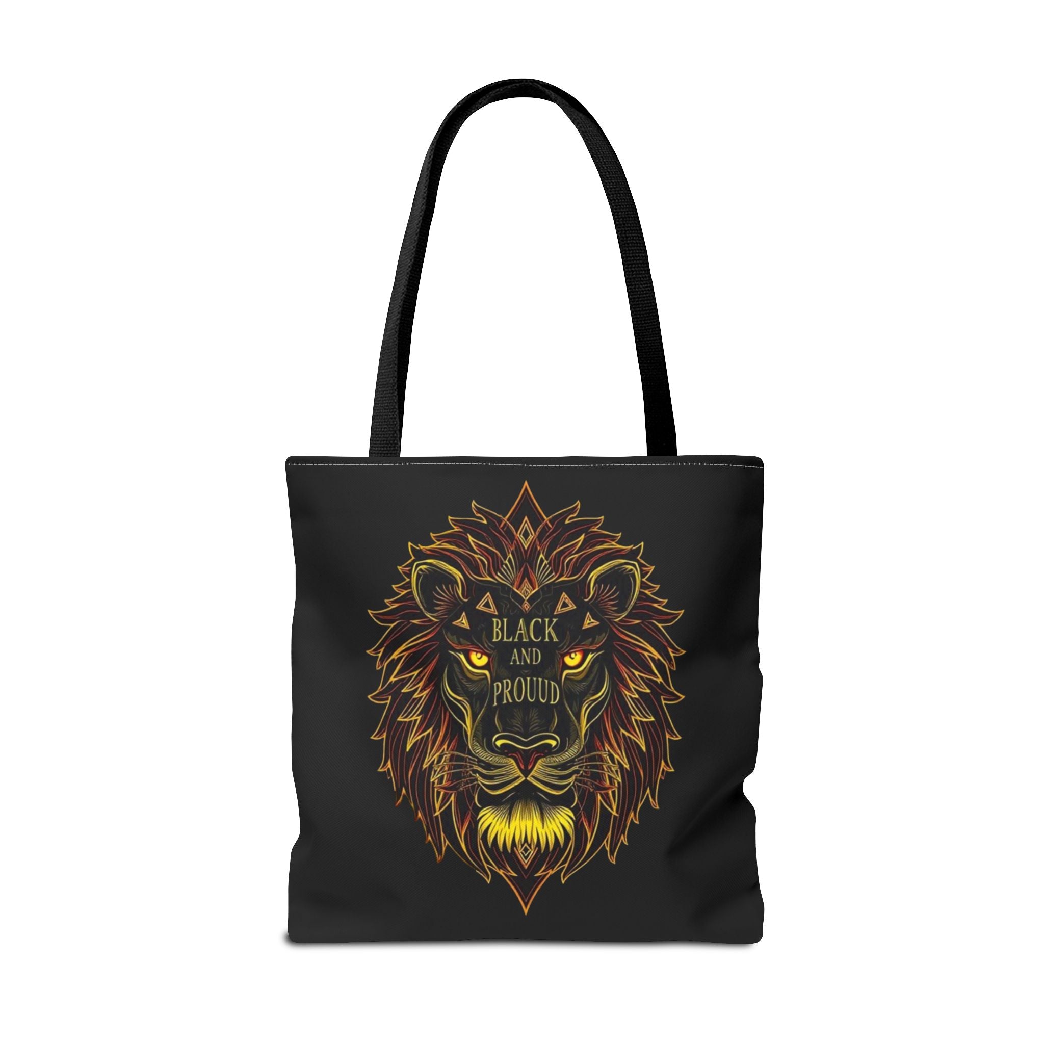 Black and Proud Lion Tote Bag