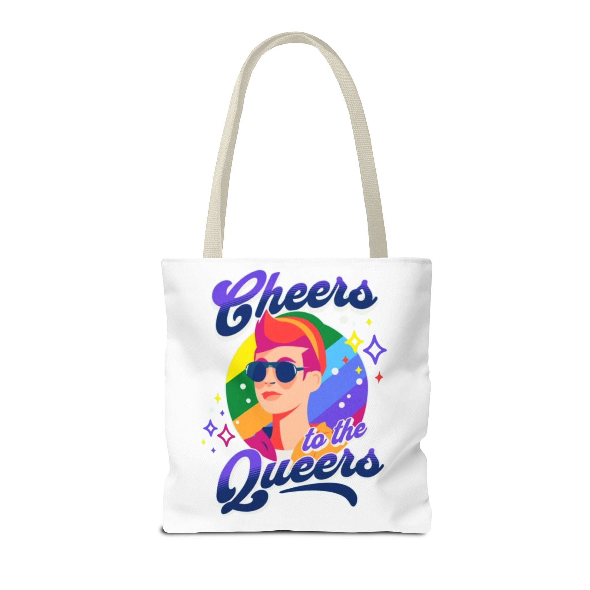 Cheers to the Queers Design LGBTQIA+ themed Tote bag