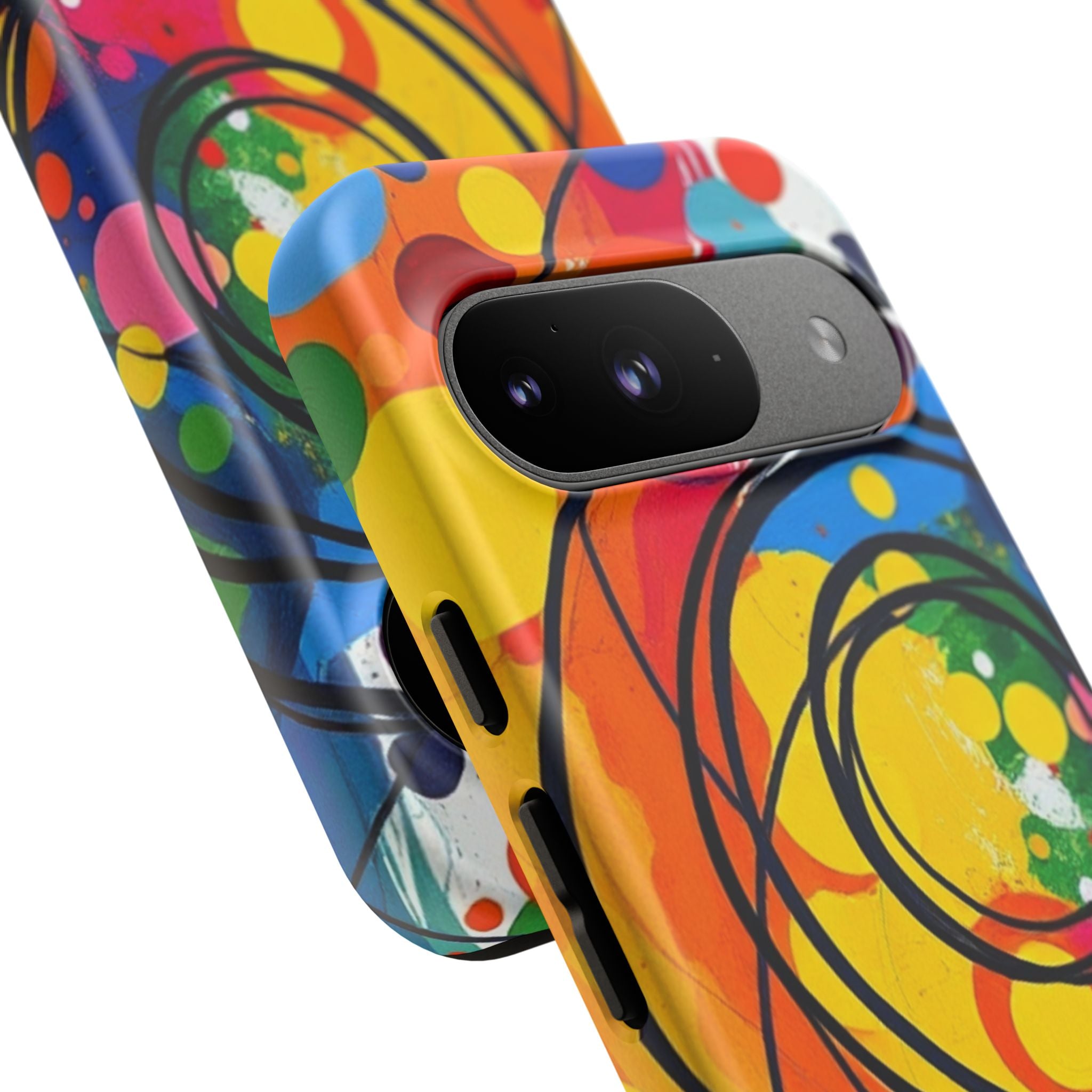 Colorful Abstract Rainbow Swirl Art Tough Case For Android & iPhone