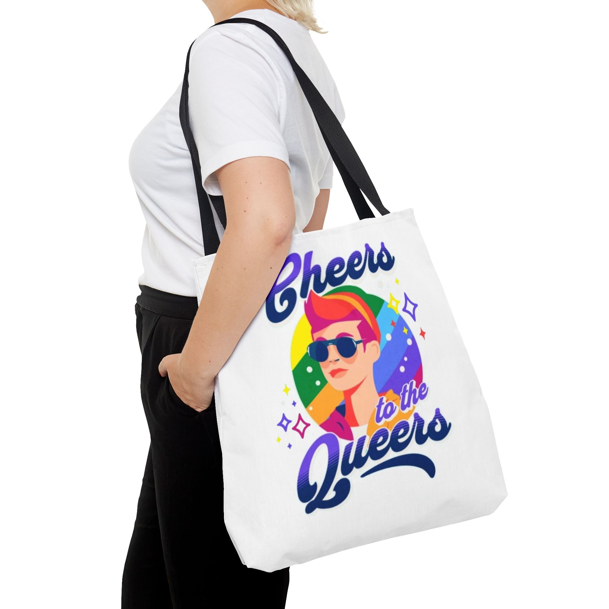 Cheers to the Queers Design LGBTQIA+ themed Tote bag