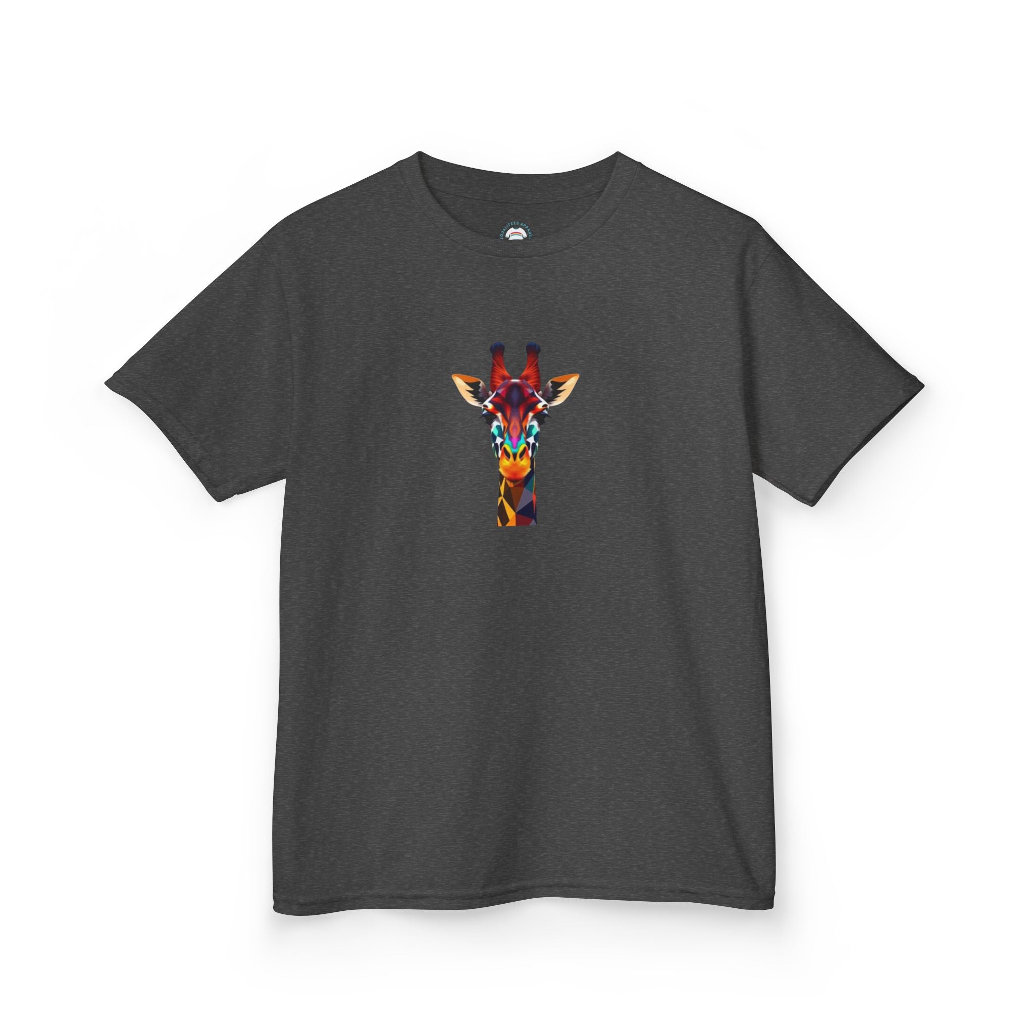 Colorful Fractal Giraffe Kids Heavy Cotton™ Tee