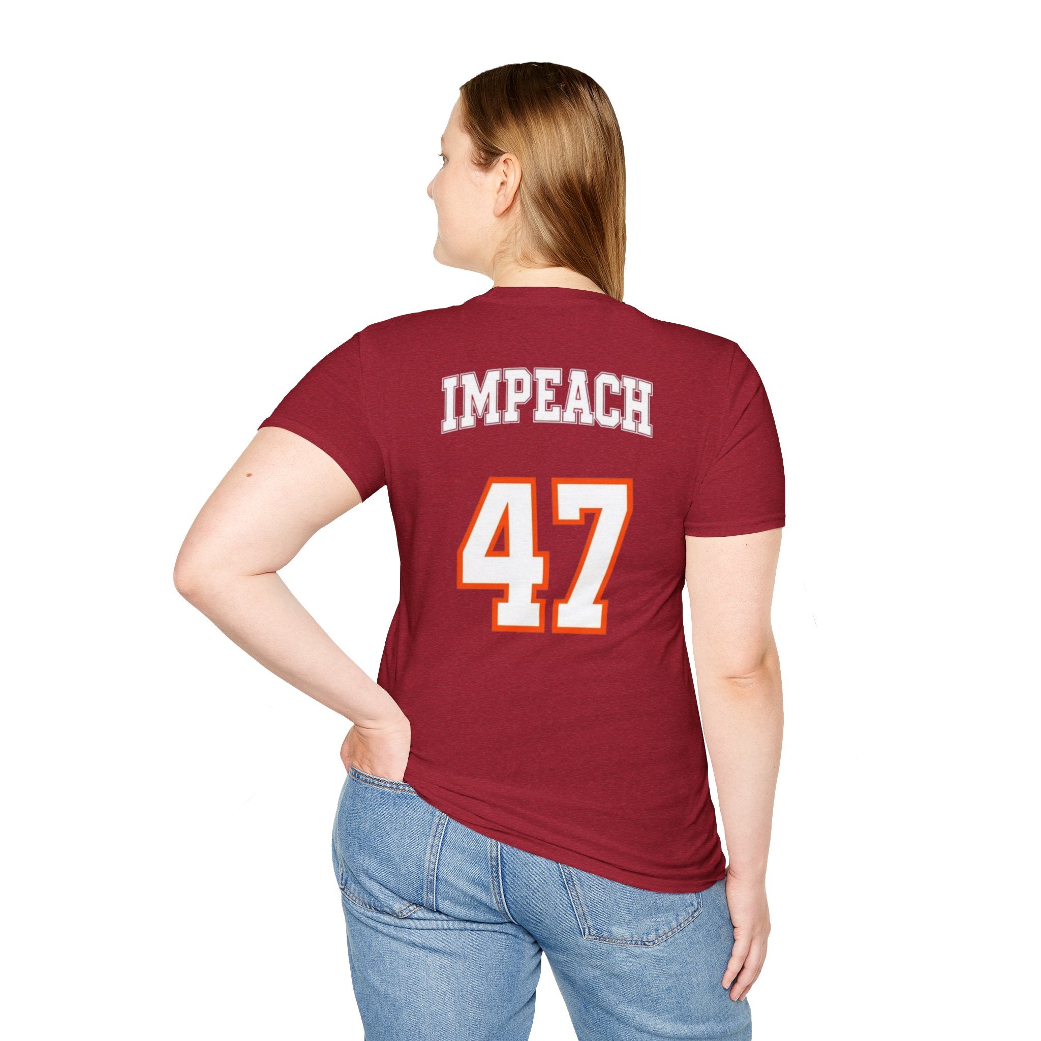 American Patriots Unisex Softstyle T-Shirt - Impeach 47 Graphic Tee
