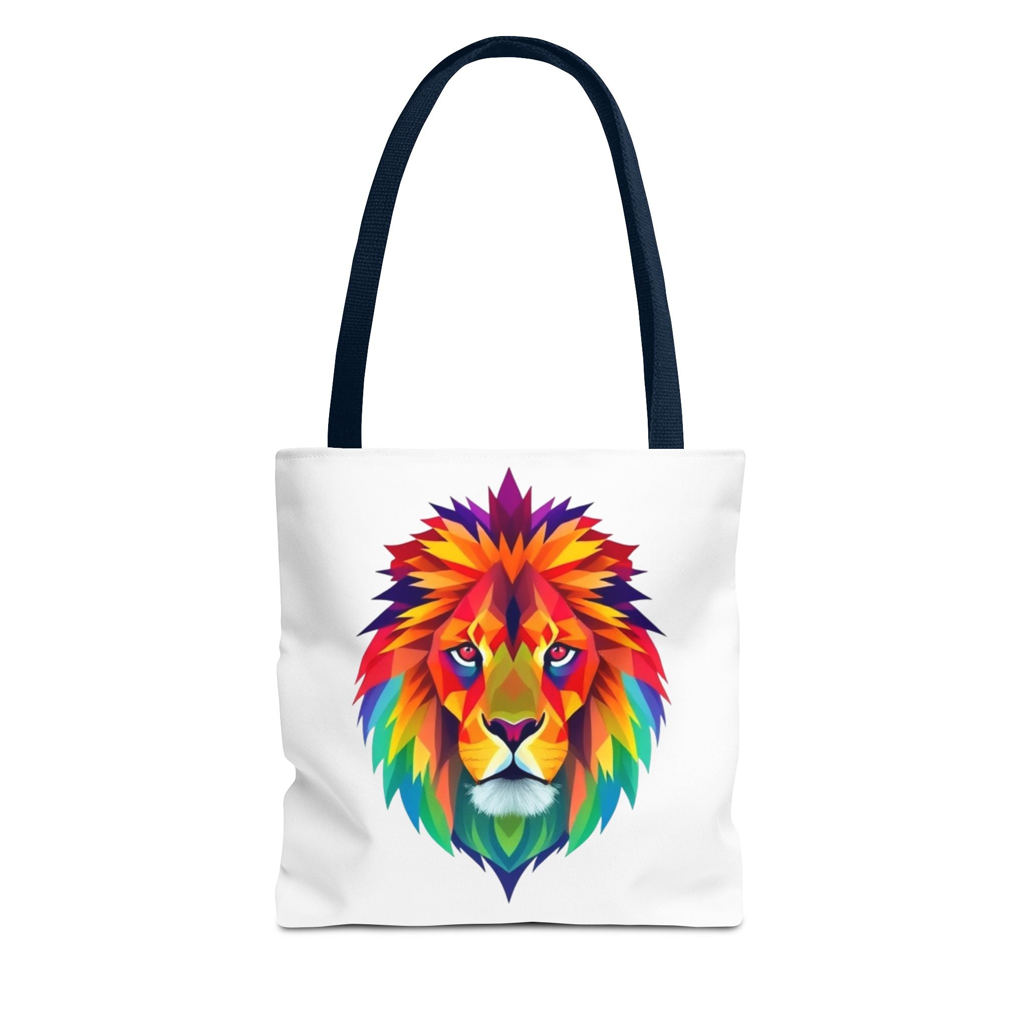 Colorful Fractal Lion Design - Tote Bag