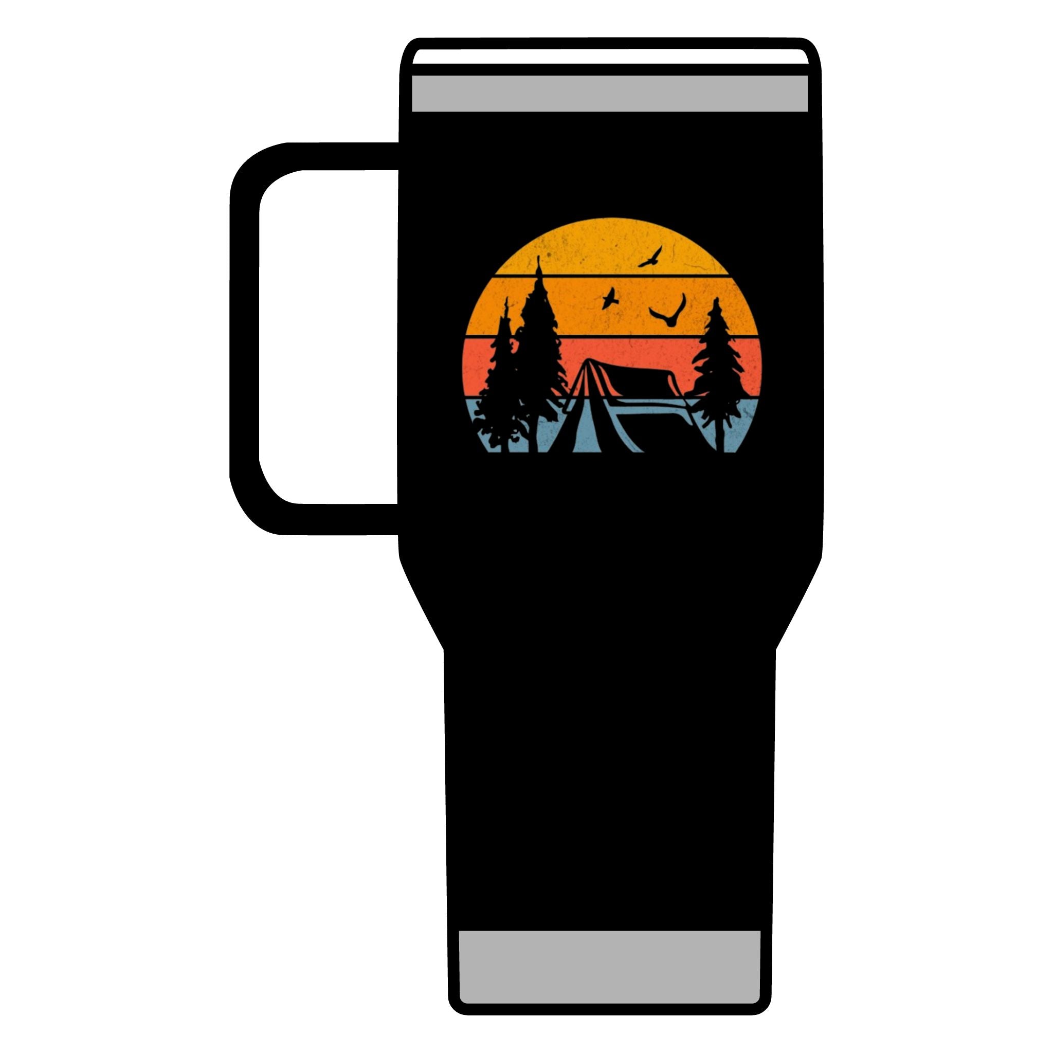 Camping Sunset Scene Travel Mug - 20oz