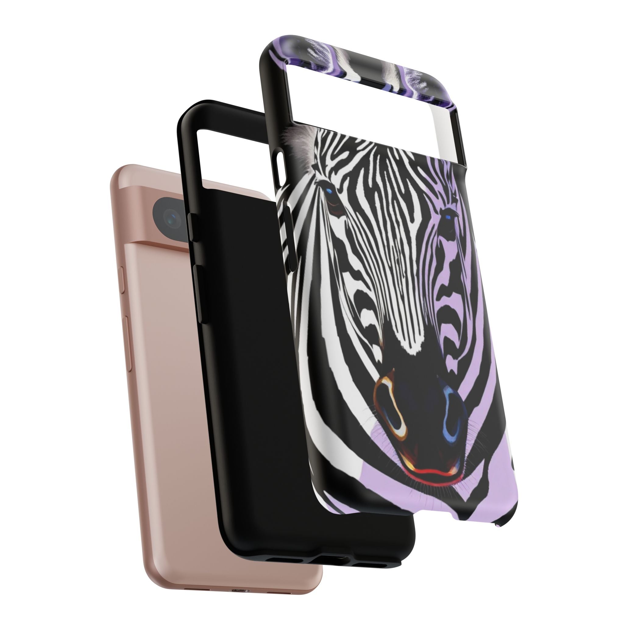 Android OR iPhone Compatible Cases - Zebra Design - Unique Tough Cases