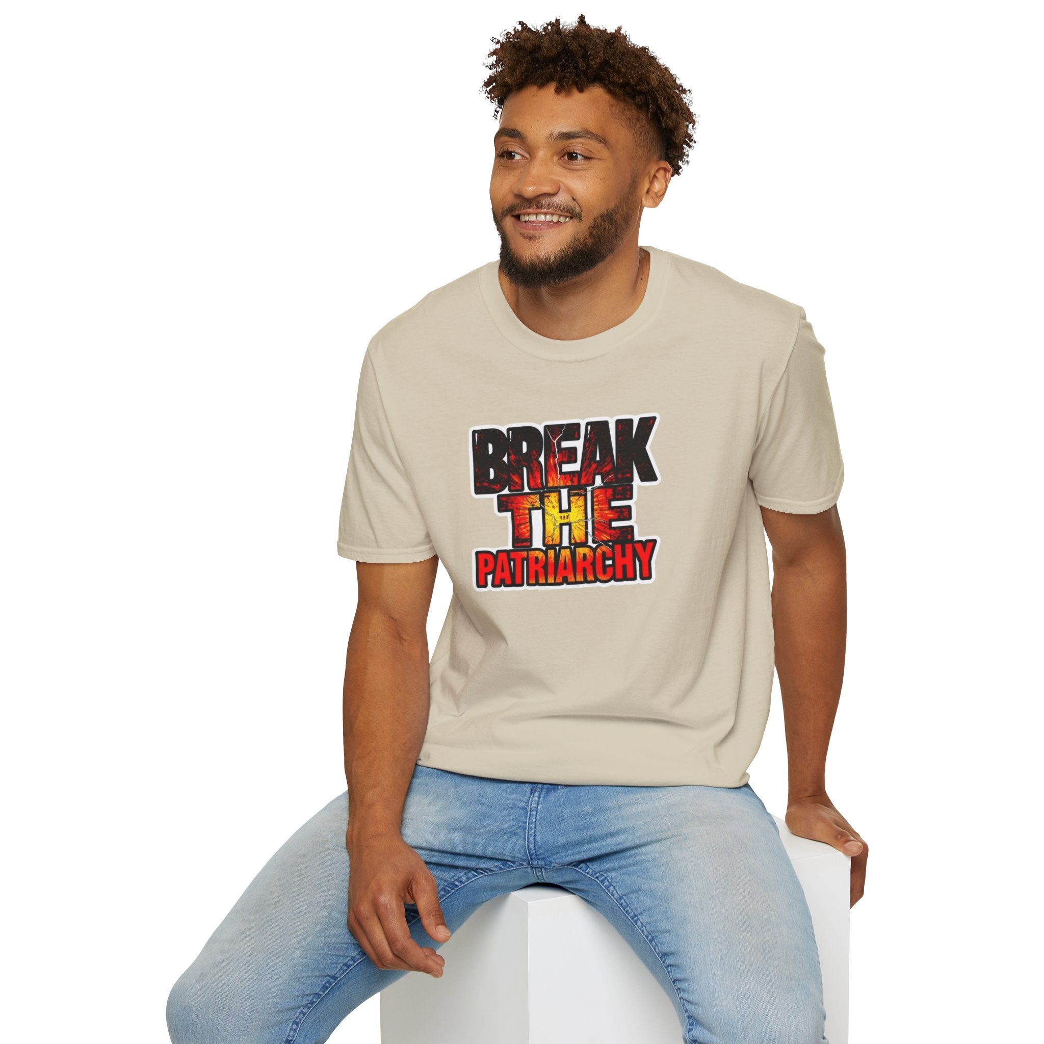 Break the Patriarchy Unisex Softstyle T-Shirt - Empowerment Wear for Social Change